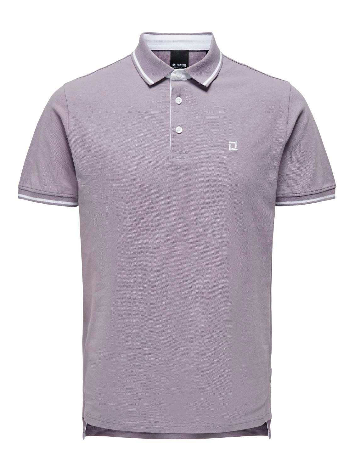 ONLY & SONS Polo t-shirt -Purple Ash - 22024827