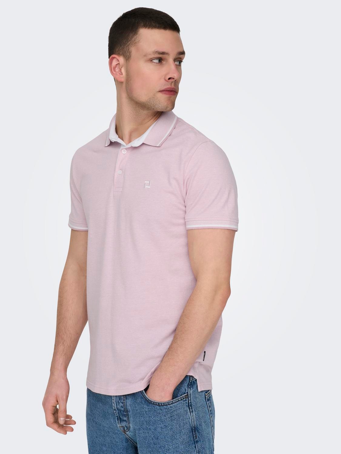 ONLY & SONS Polos Regular Fit Polo -Zephyr - 22024827