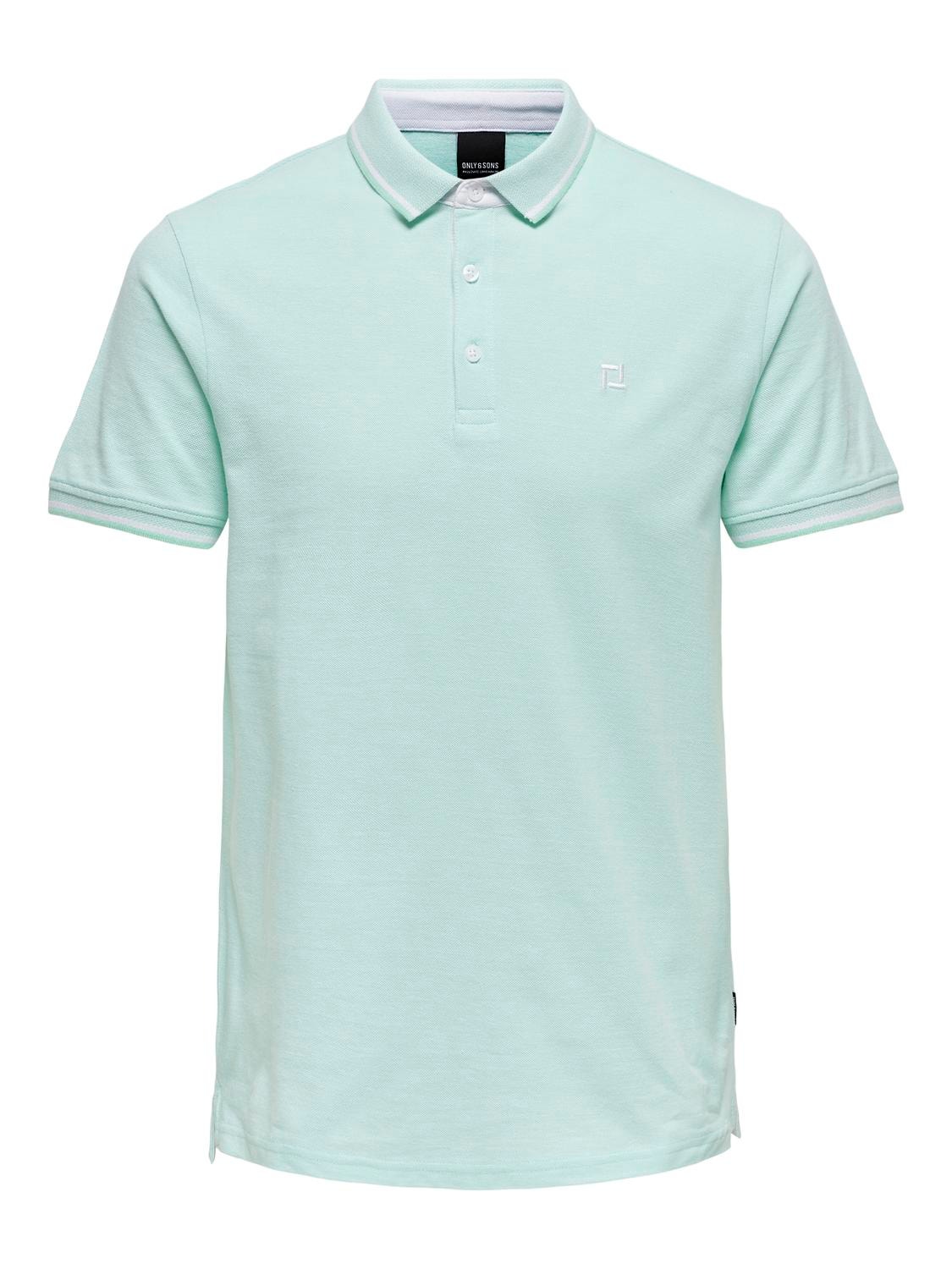 ONLY & SONS Polos Regular Fit Polo -Yucca - 22024827
