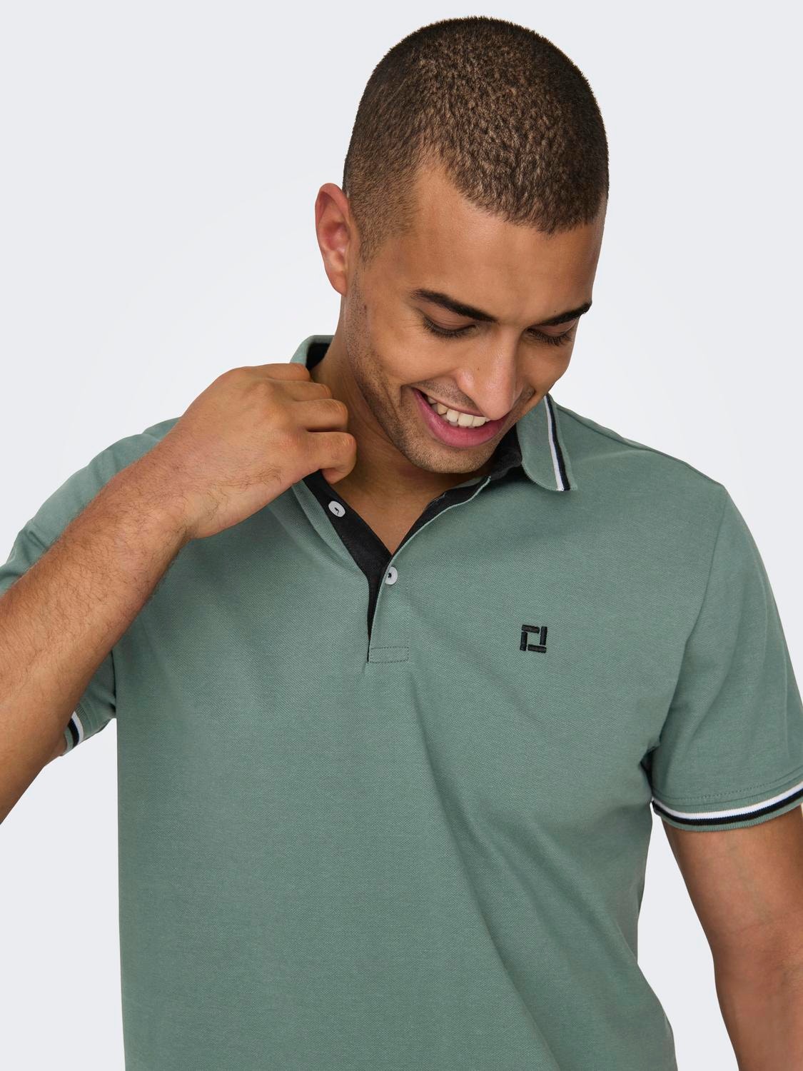 ONLY & SONS Polos Corte regular Polo -Dark Forest - 22024827