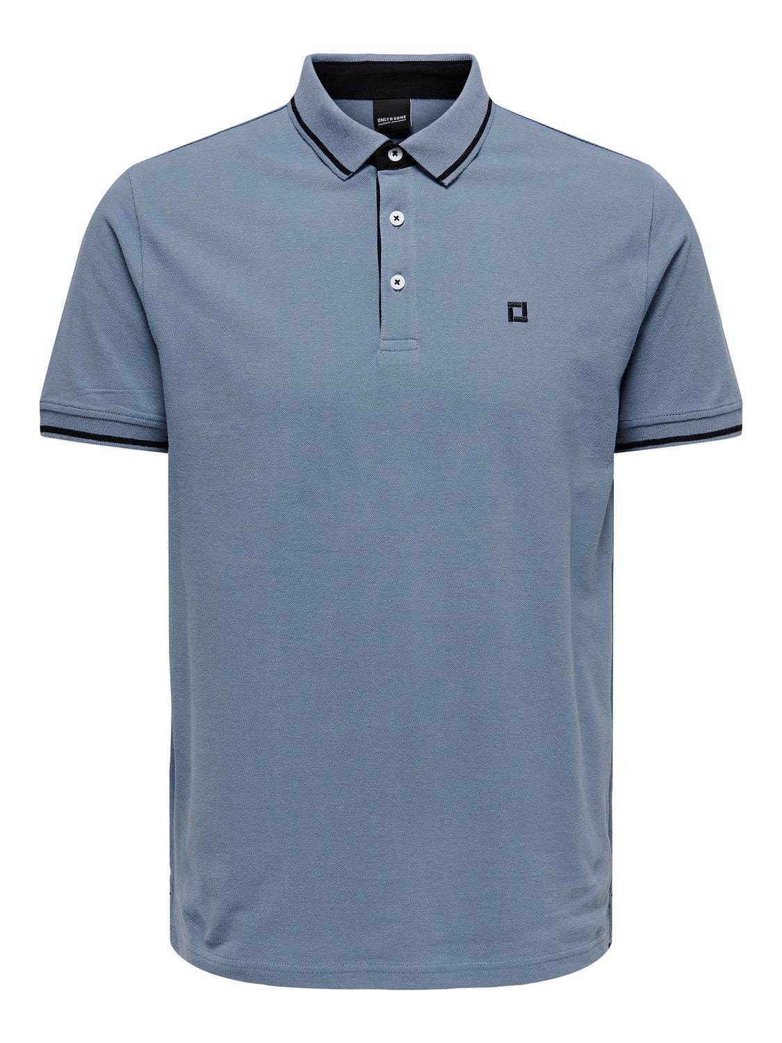 ONLY & SONS Polos Regular Fit Polo -Flint Stone - 22024827