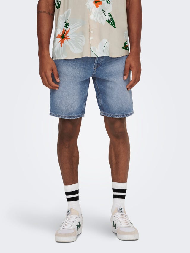 ONLY & SONS Lös passform Normal midja Shorts - 22024849