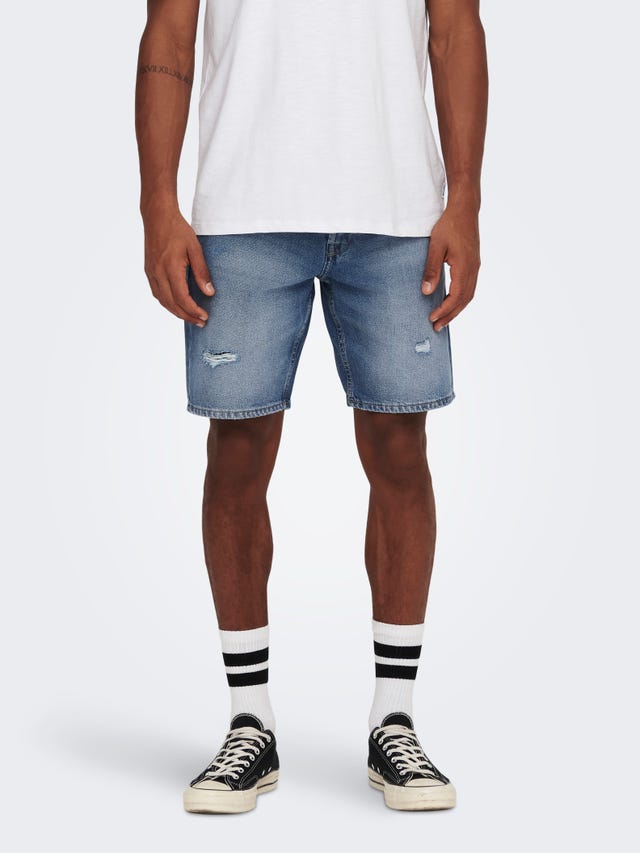 ONLY & SONS Shorts Corte loose Tiro normal - 22024850