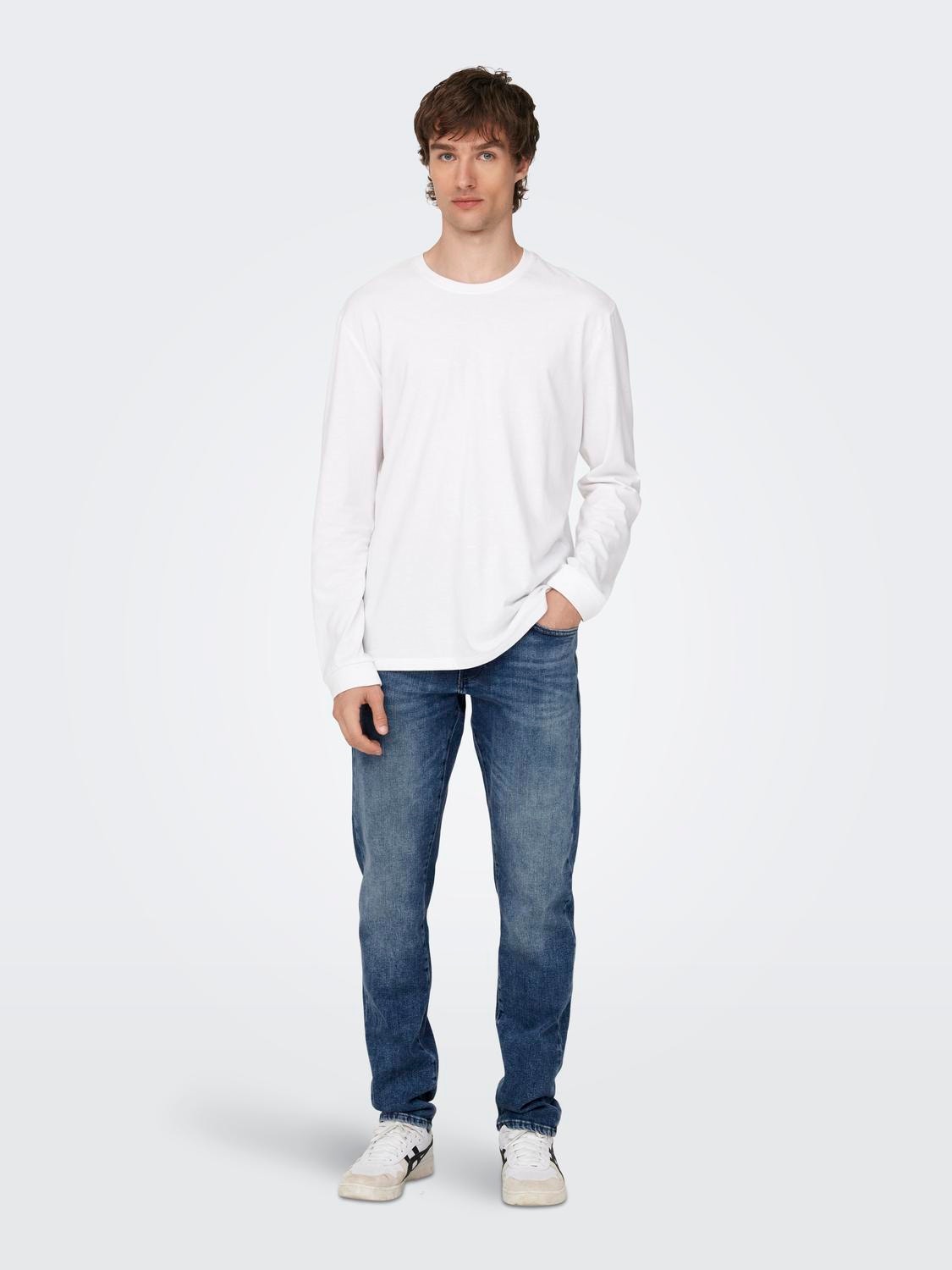 ONLY & SONS Normal passform Normal midja Jeans -Medium Blue Denim - 22024872