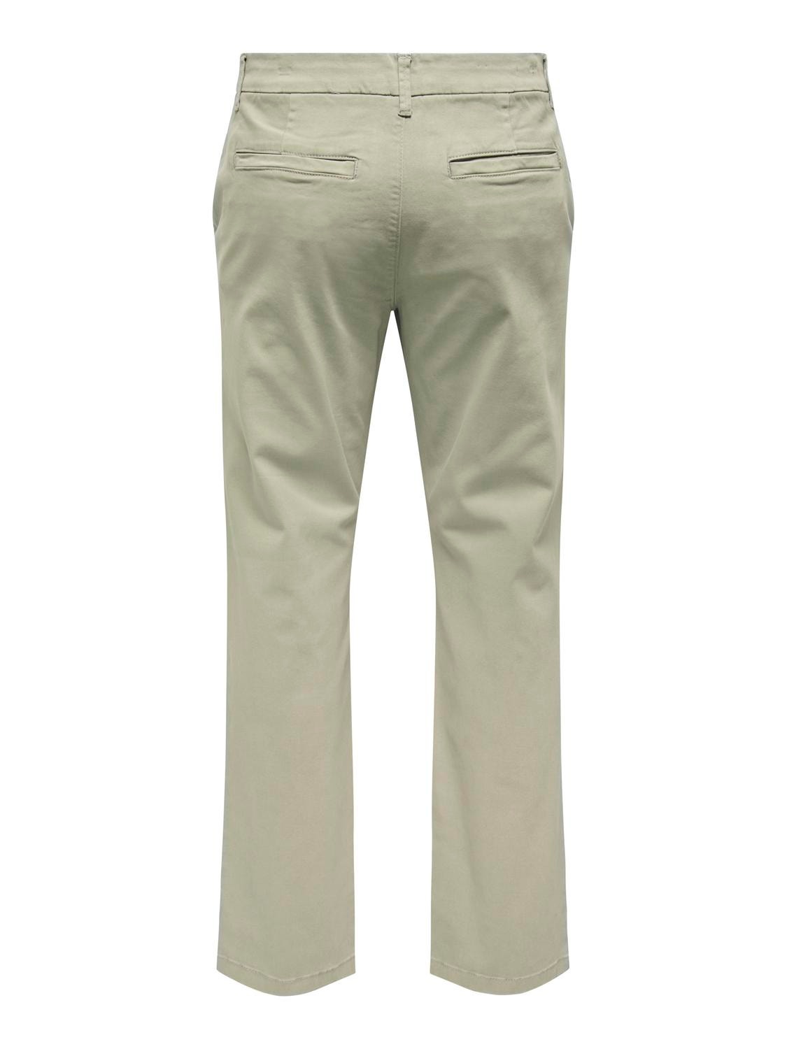 ONLY & SONS Pantalones Corte loose Talle medio -Vintage Khaki - 22024894