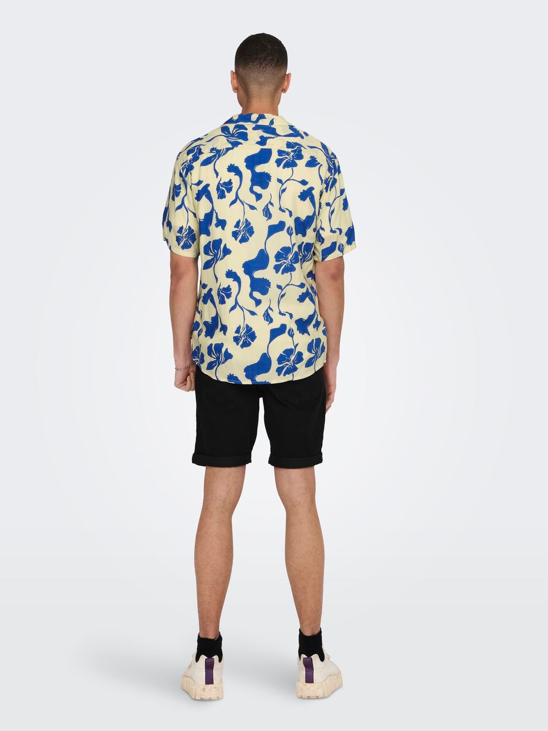 ONLY & SONS Regular fit Resort kraag Overhemd -Pear Sorbet - 22024907