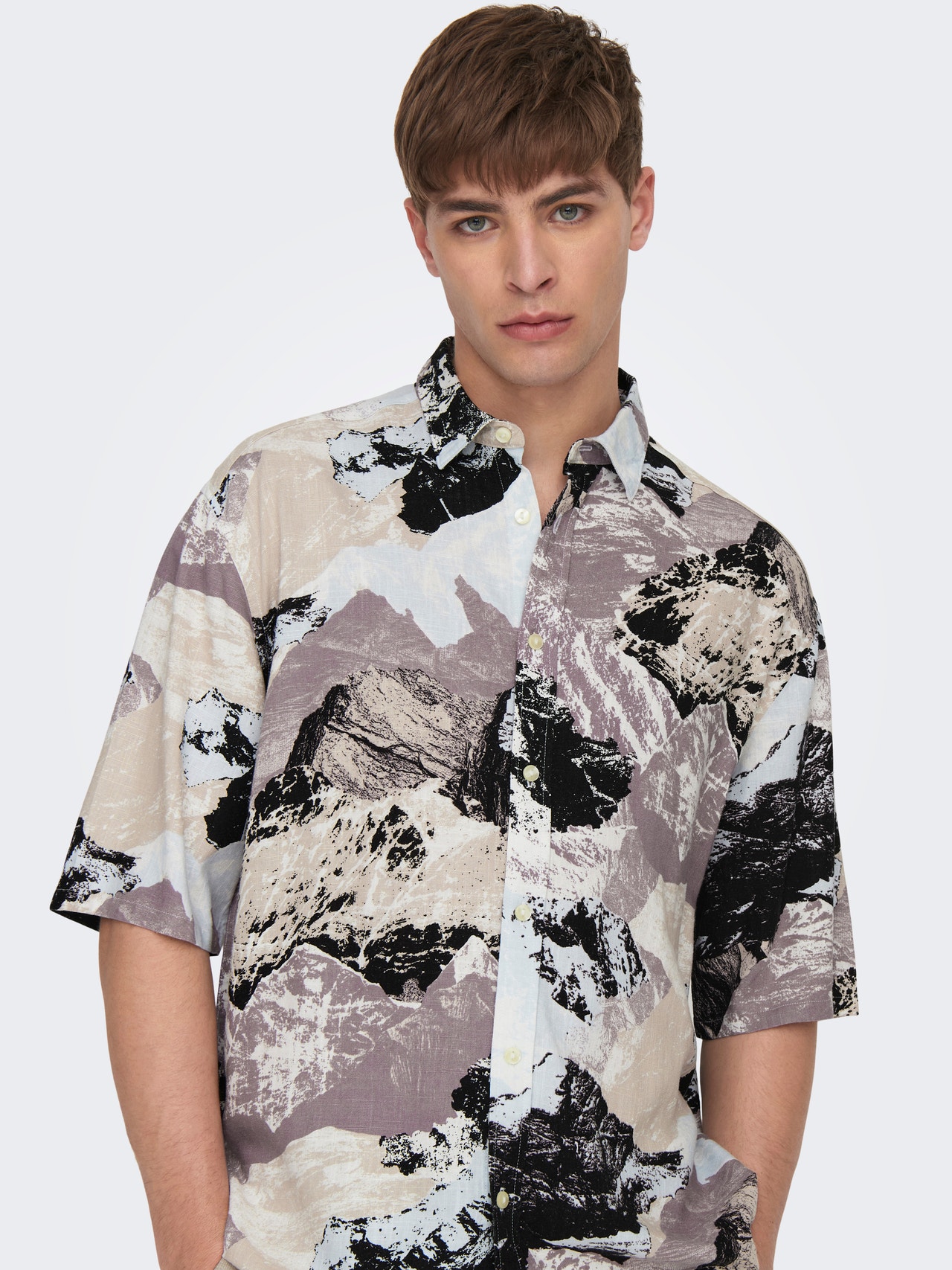 ONLY & SONS Camisas Corte relaxed Cuello de camisa -Ancient Water - 22024913