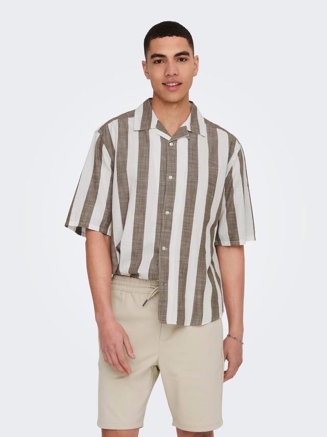ONLY & SONS Camisas Corte relaxed Cuello de camisa - 22024917