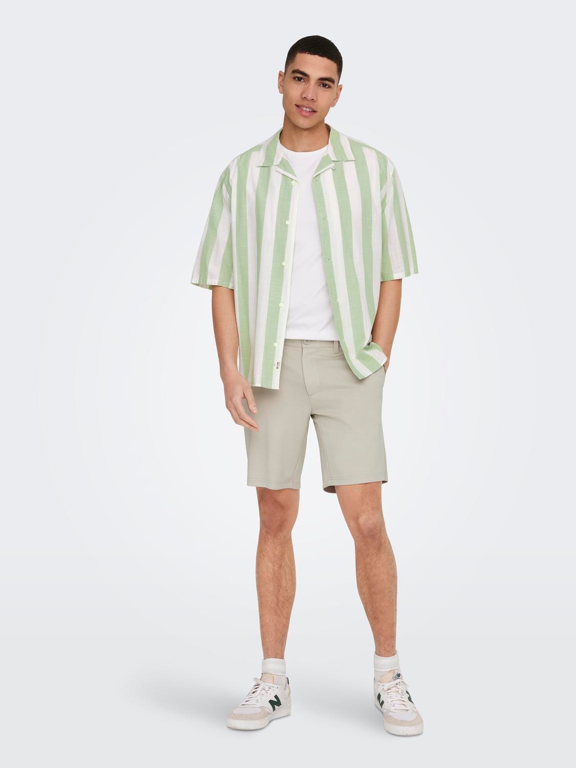 ONLY & SONS Relaxed Fit Short Sleeves Shirt -Swamp - 22024917
