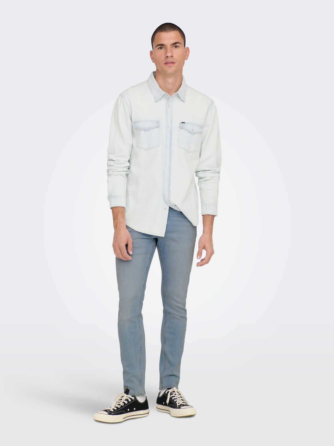 ONLY & SONS Slim Fit Jeans -Light Blue Denim - 22024924