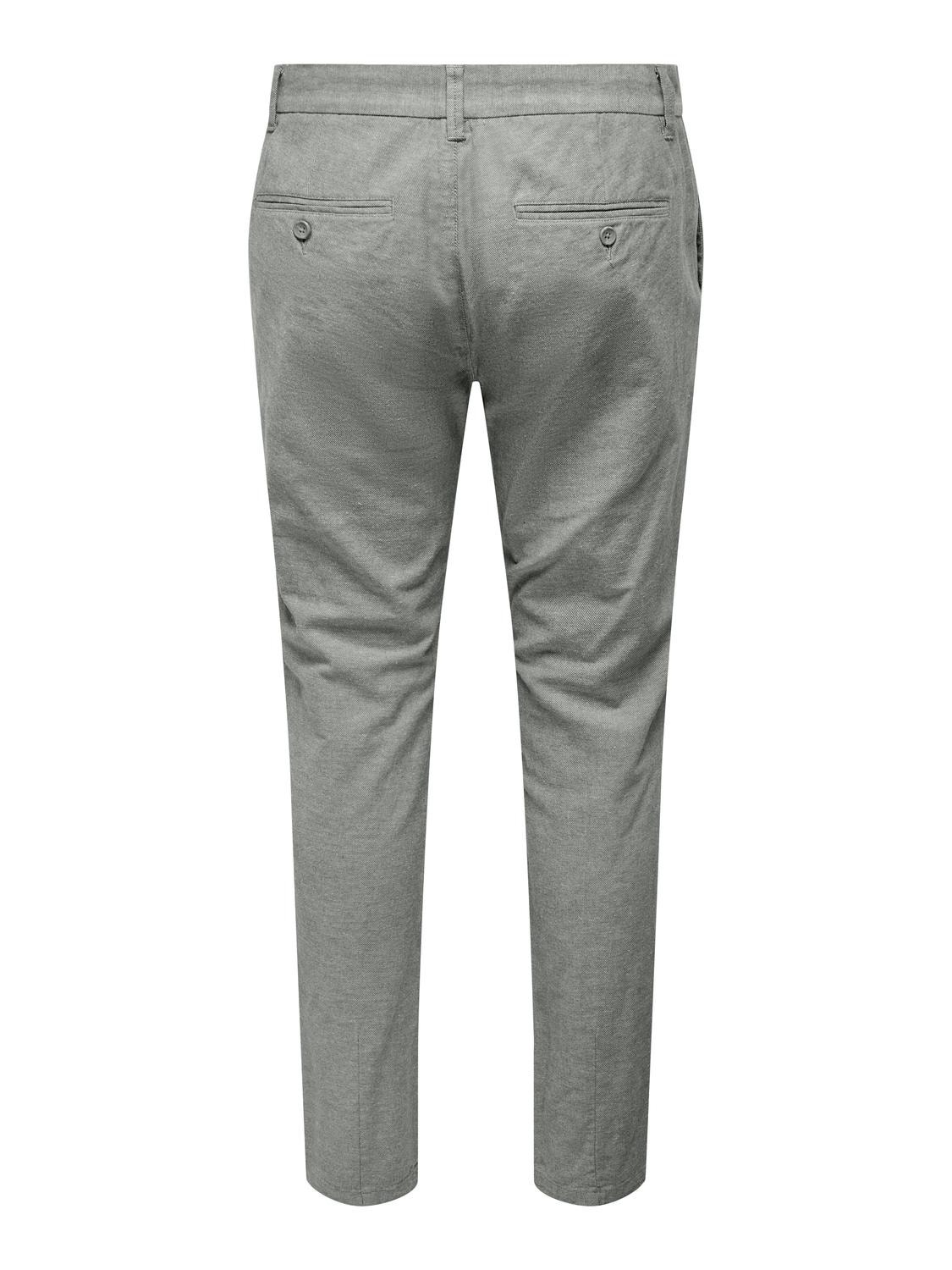 ONLY & SONS Classic chino trousers -Grey Pinstripe - 22024937