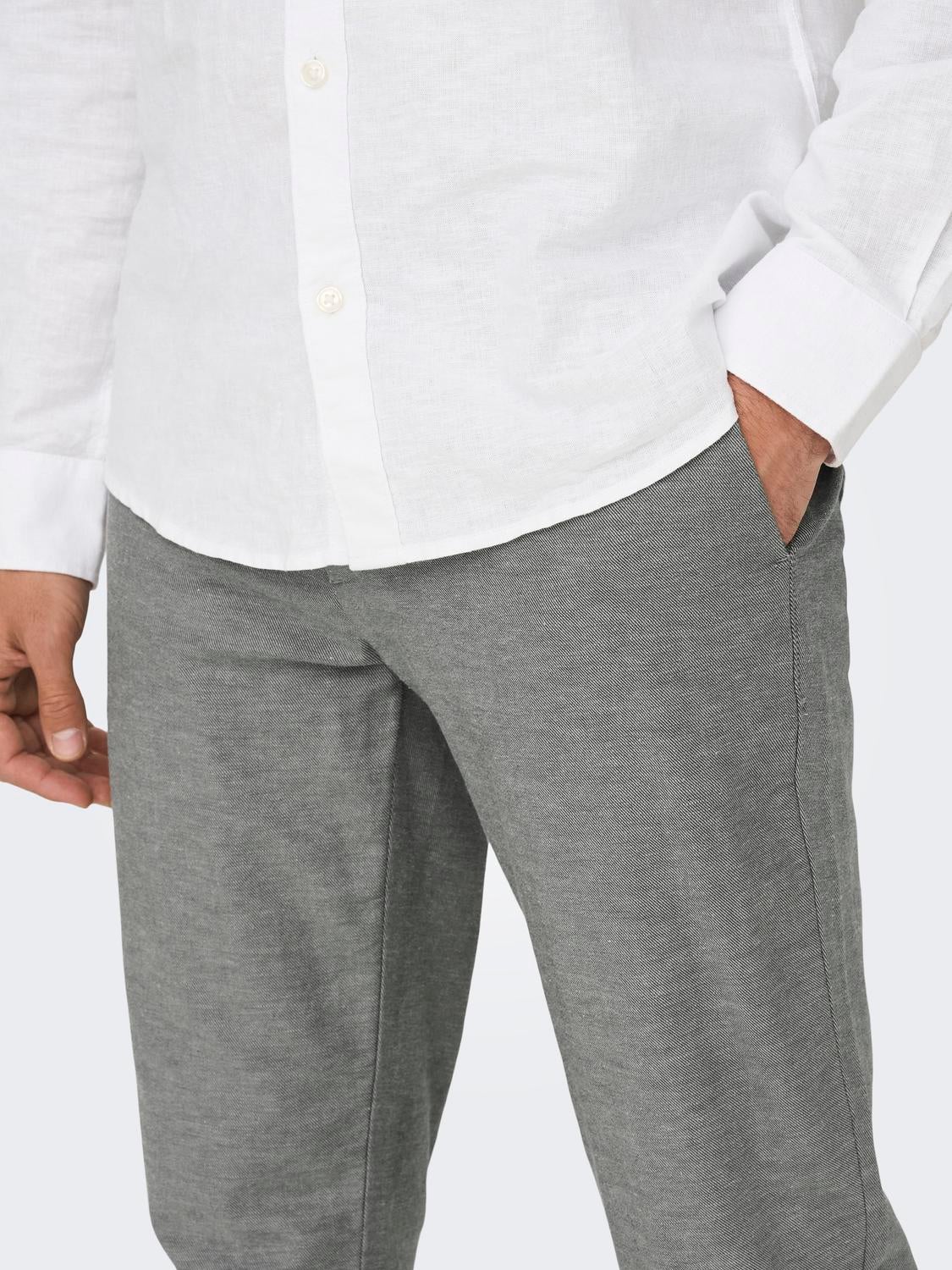 Chino hot sale pinstripe grey