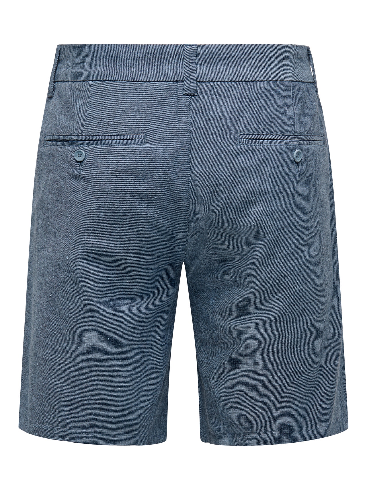 ONLY & SONS Regular Fit Linen Shorts -Dark Navy - 22024940