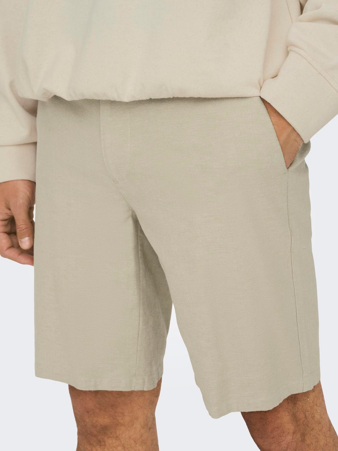 ONLY & SONS Regular Fit Shorts -Chinchilla - 22024940