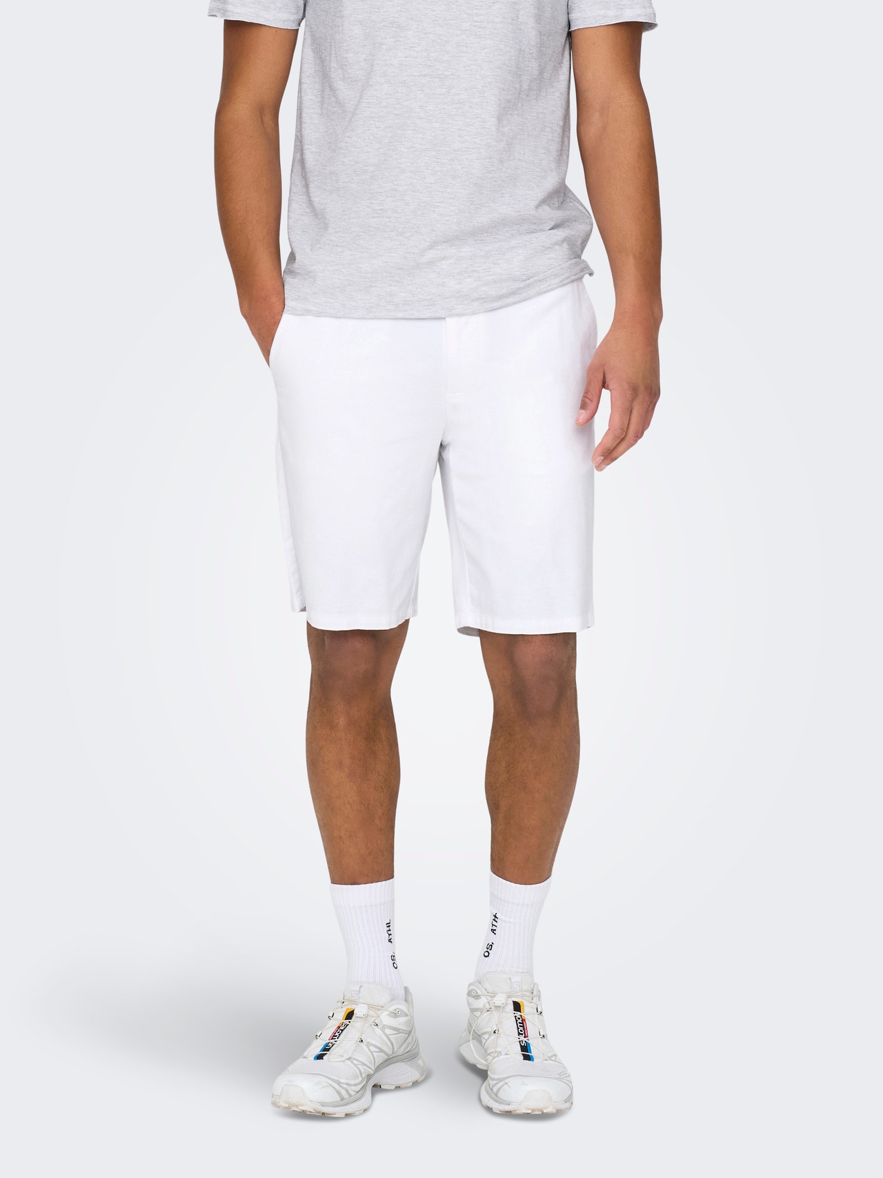 ONLY & SONS Normal geschnitten Shorts -White - 22024940