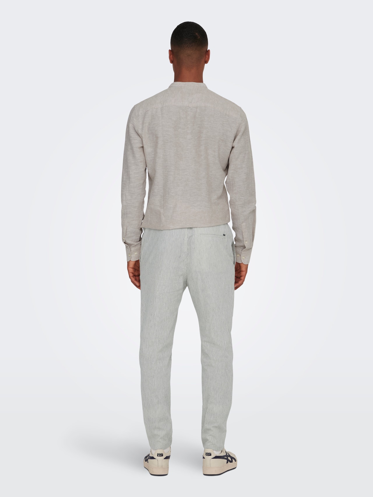 ONLY & SONS Linen blend trousers -Moonstruck - 22024949