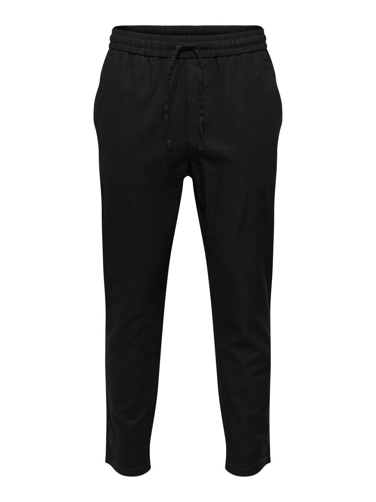 ONLY & SONS Pantalons Tapered Fit Taille moyenne -Black - 22024966