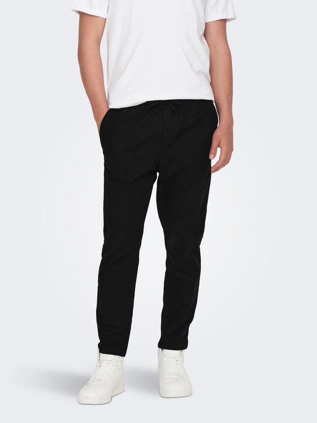 ONLY & SONS Pantalons Tapered Fit Taille moyenne - 22024966