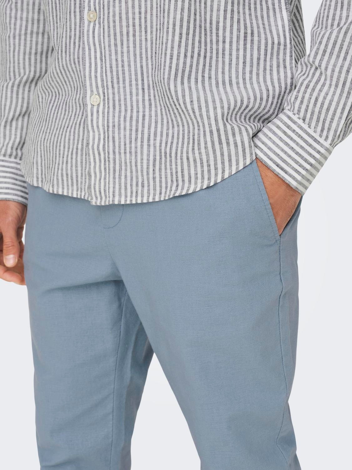 ONLY & SONS Linen pants -Mountain Spring - 22024966