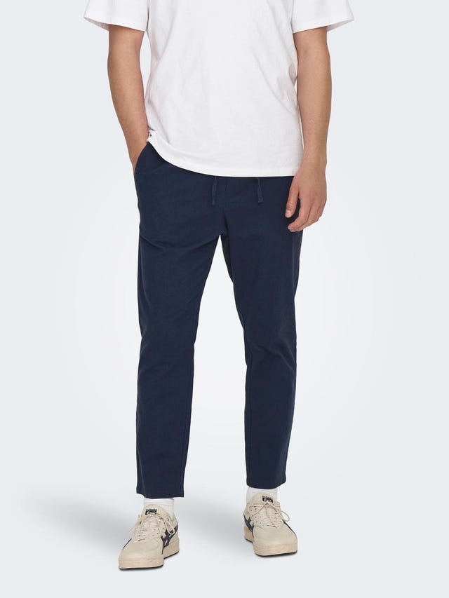 ONLY & SONS Tapered Fit Mid rise Trousers - 22024966