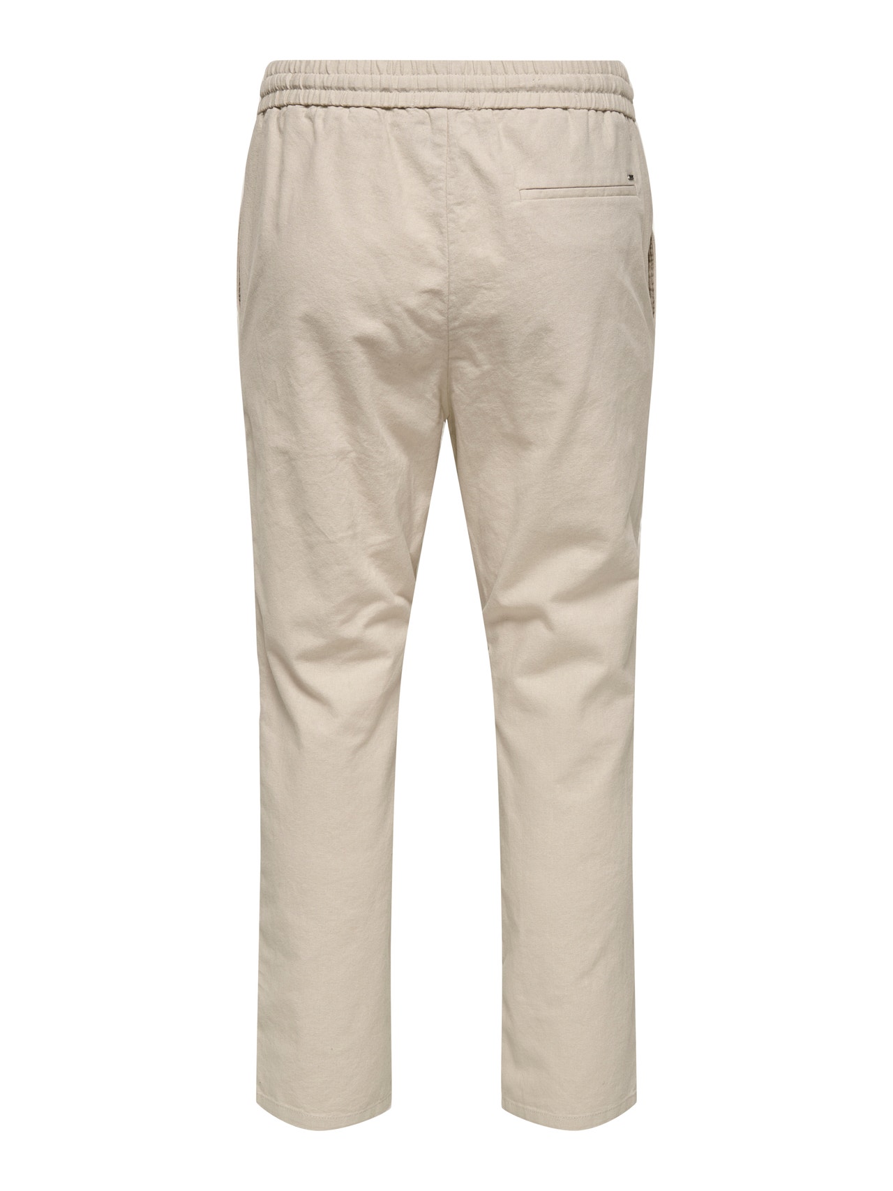 ONLY & SONS Pantalons Tapered Fit Taille moyenne -Silver Lining - 22024966