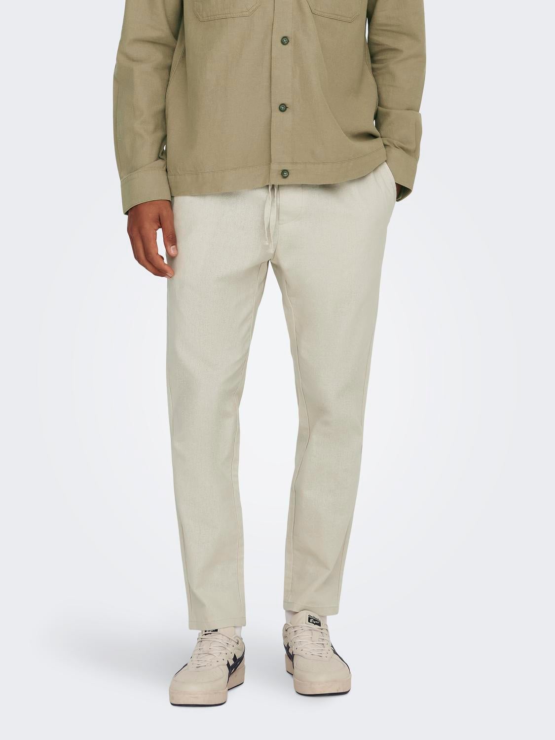 Linen pants | Light Grey | ONLY & SONS®