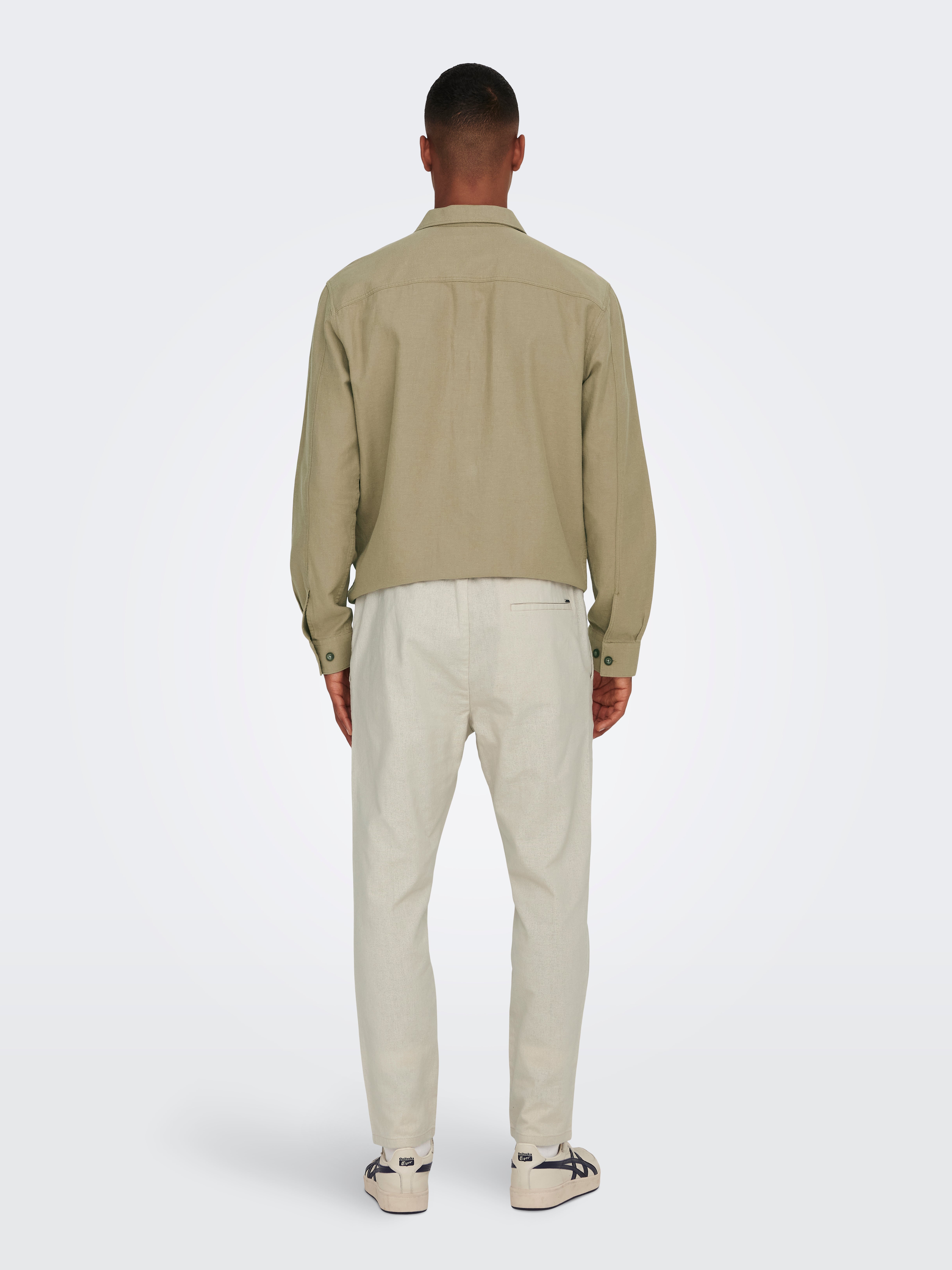ONSLINUS Tapered Fit Joggers | Light Grey | ONLY & SONS®