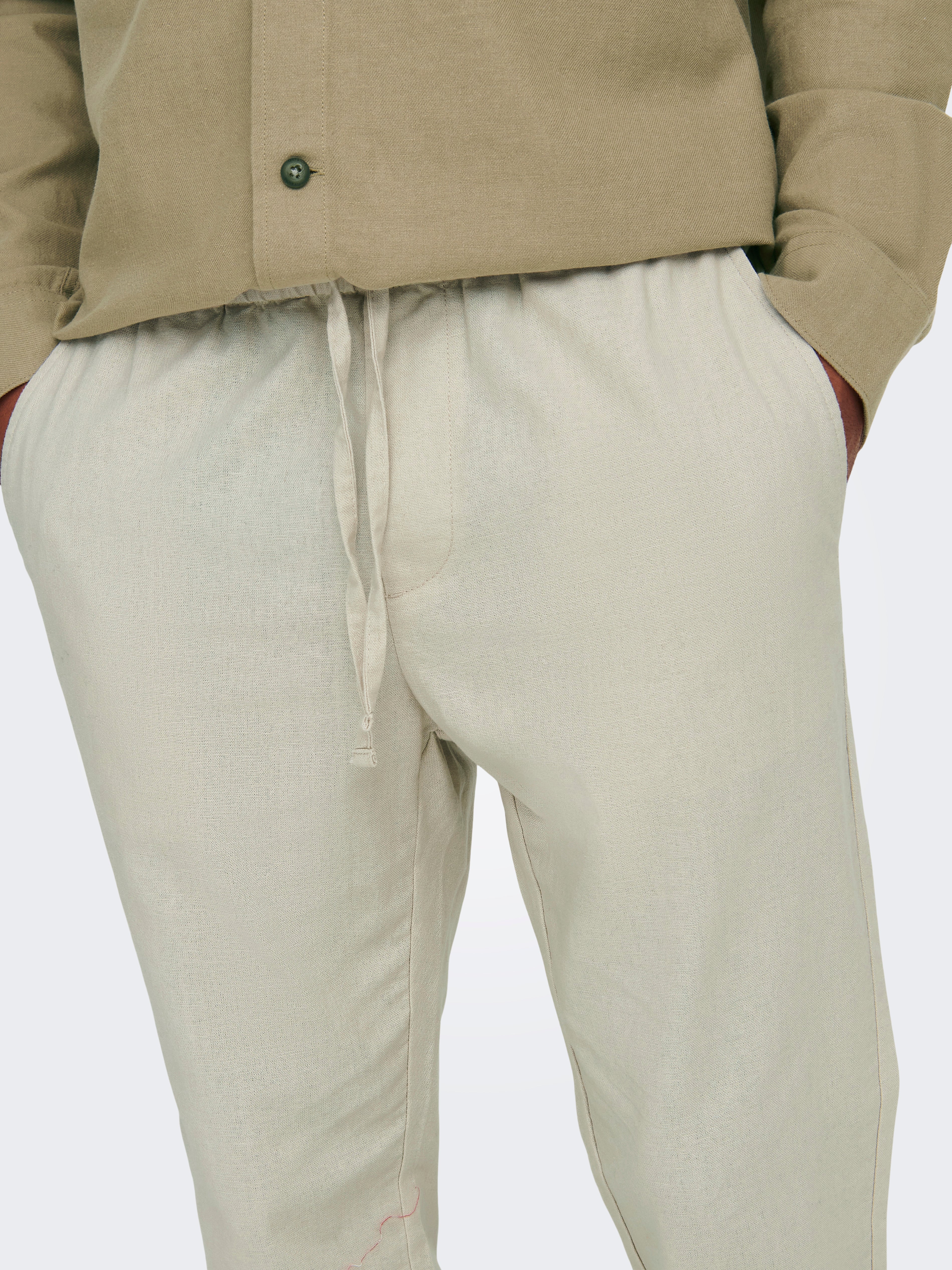 ONSLINUS Tapered Fit Joggers | Light Grey | ONLY & SONS®