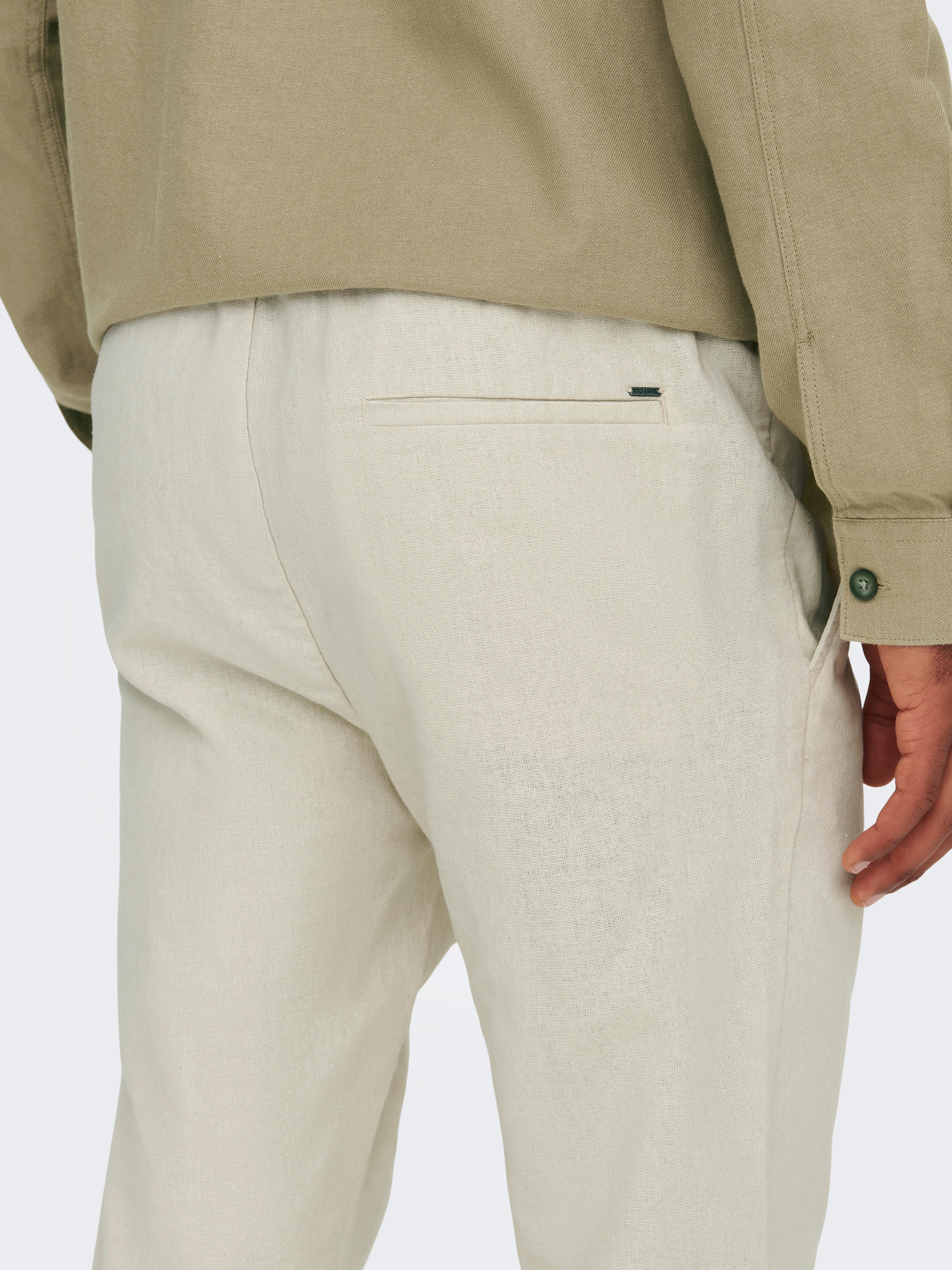ONSLINUS Tapered Fit Joggers | Light Grey | ONLY & SONS®