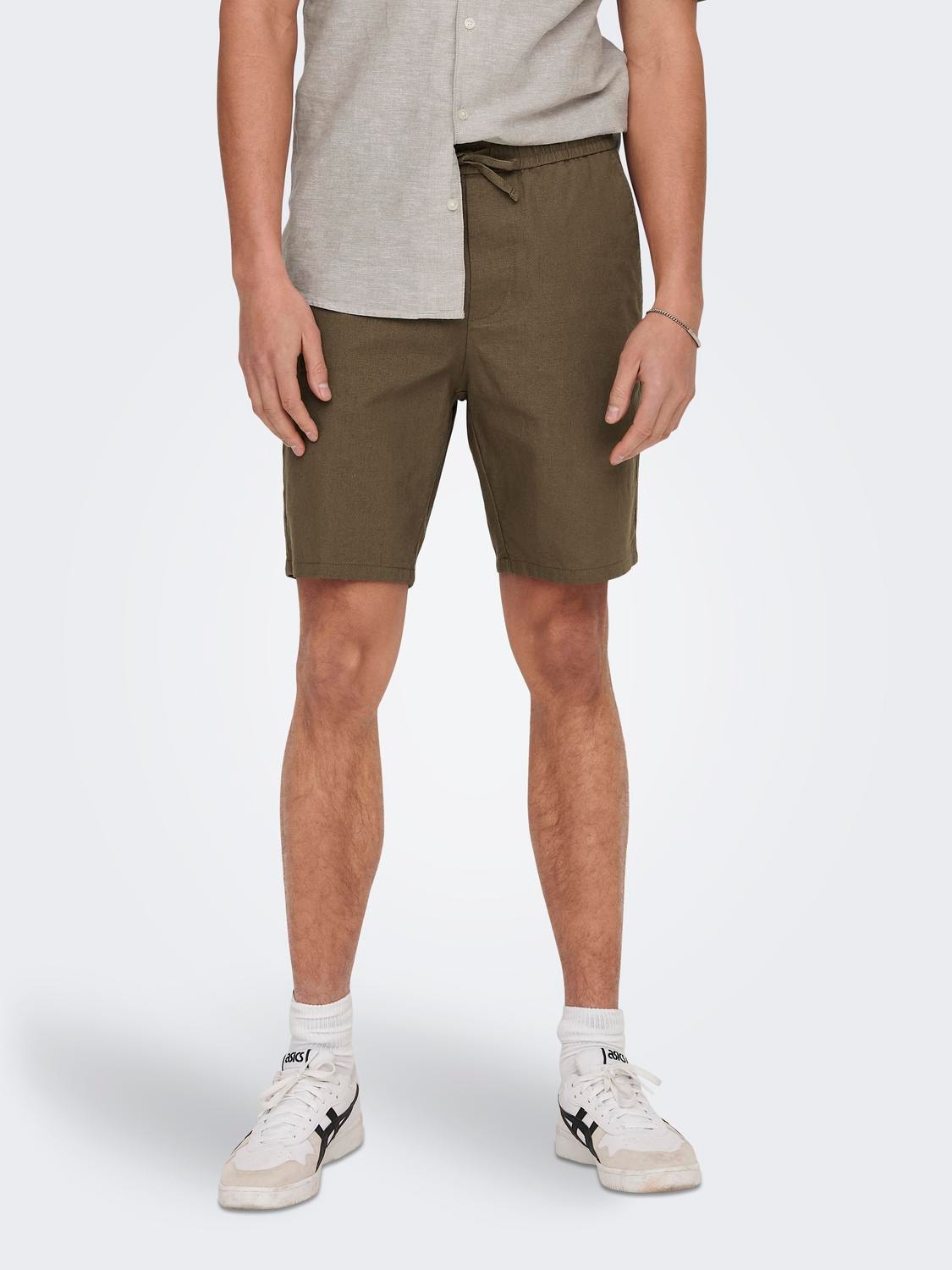 ONLY & SONS Shorts Loose Fit -Teak - 22024967