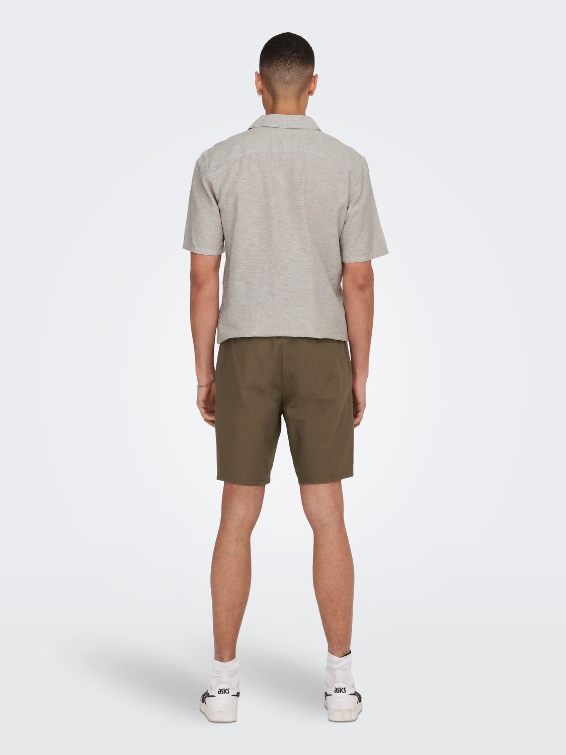 ONLY & SONS Shorts Loose Fit -Teak - 22024967