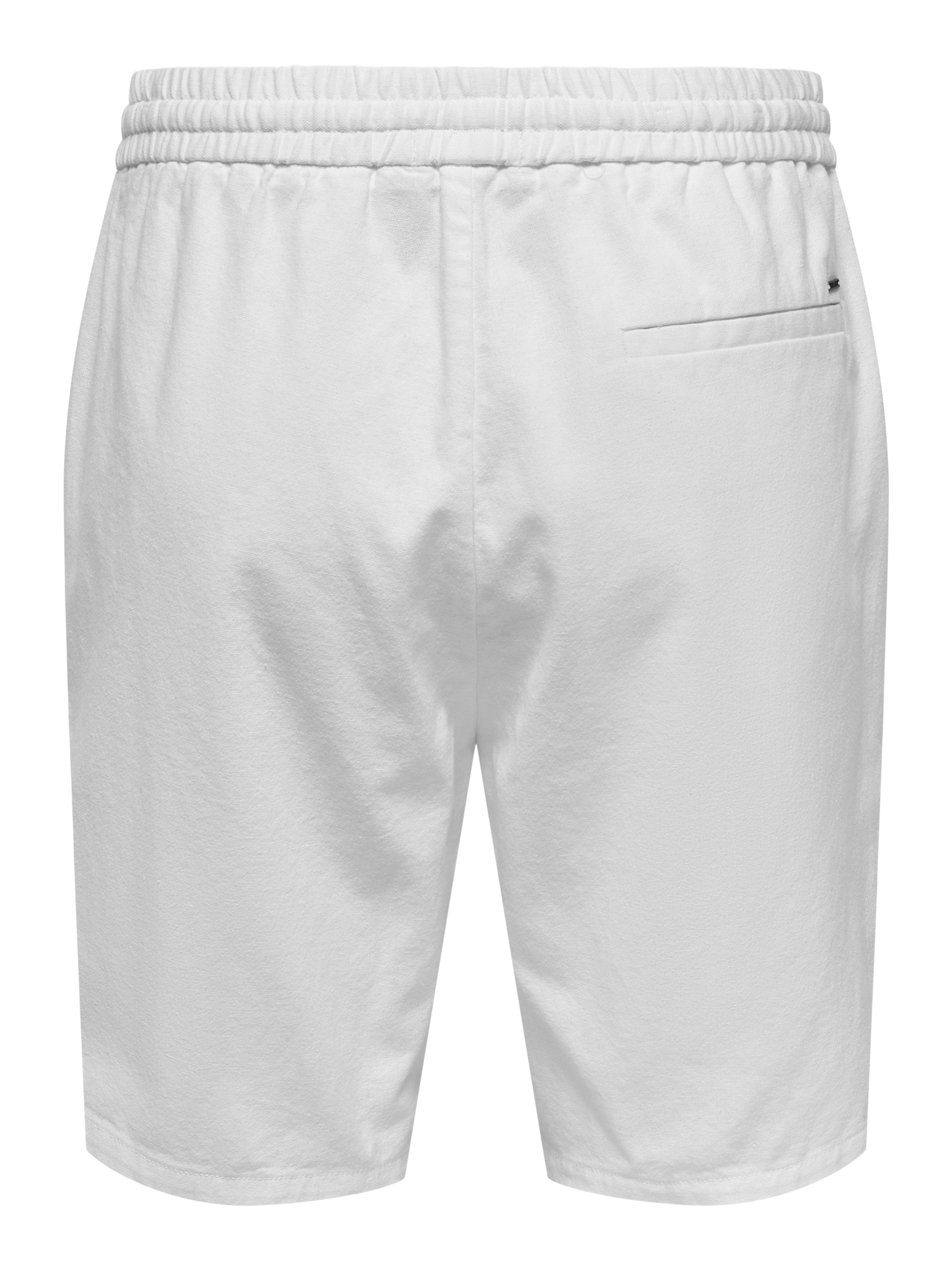 ONSLINUS Loose Fit Shorts | White | ONLY & SONS®