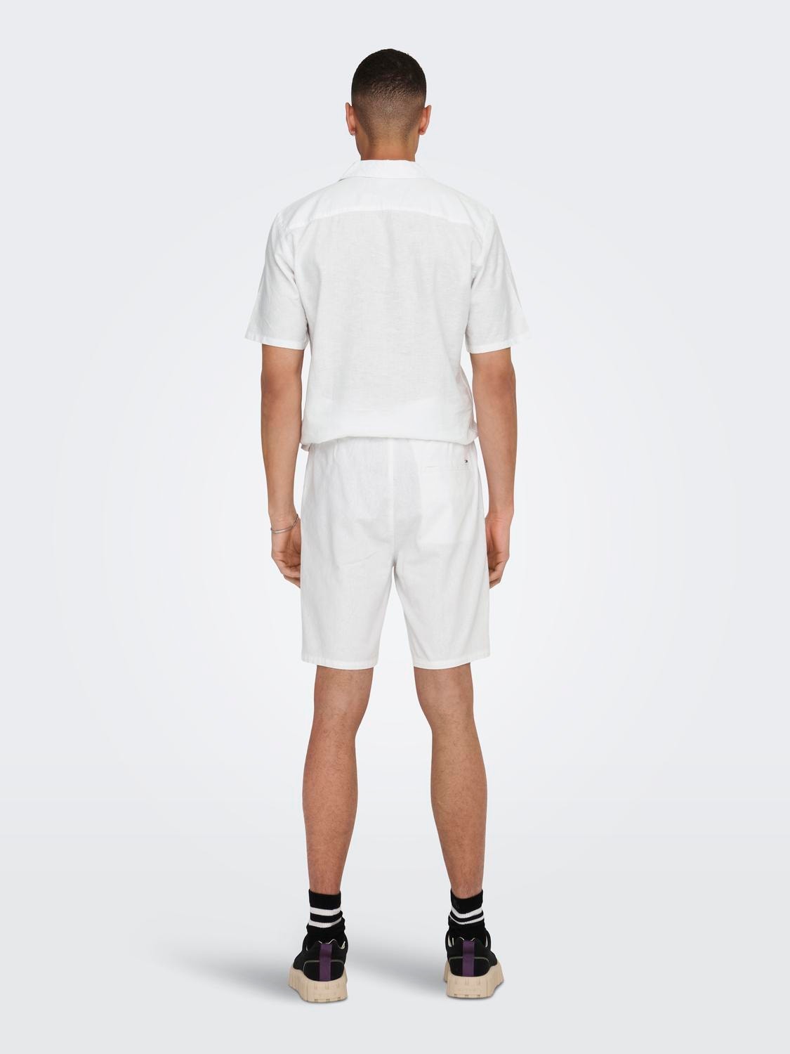 ONLY & SONS Locker geschnitten Shorts -Bright White - 22024967