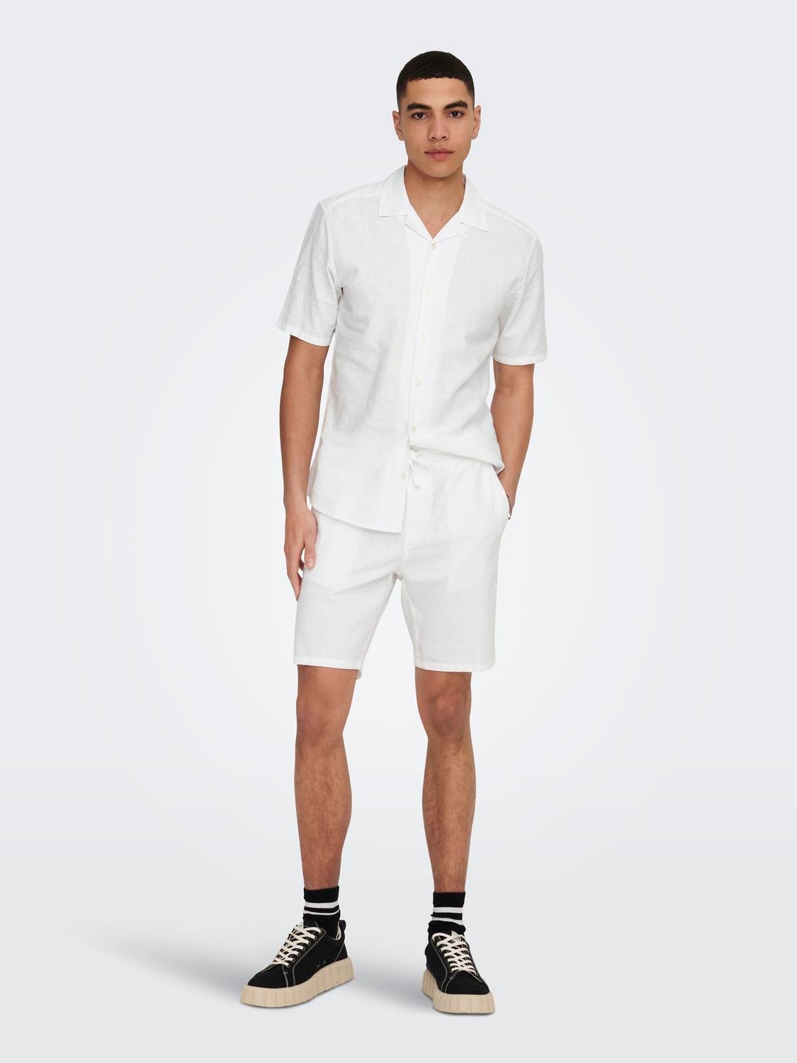 ONLY & SONS Shorts Loose Fit -Bright White - 22024967