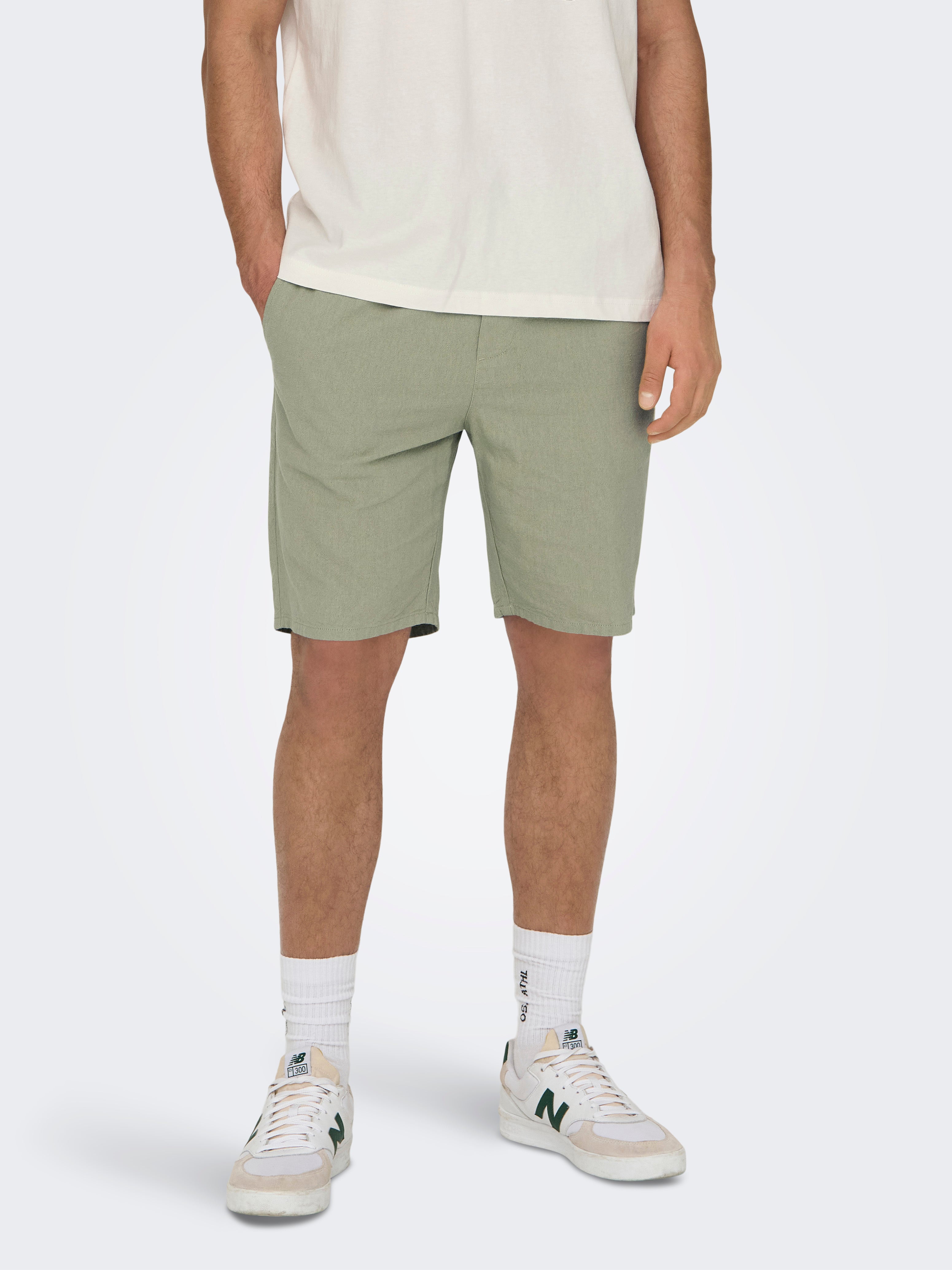 ONSLINUS Loose Fit Shorts | Dark Grey | ONLY & SONS®