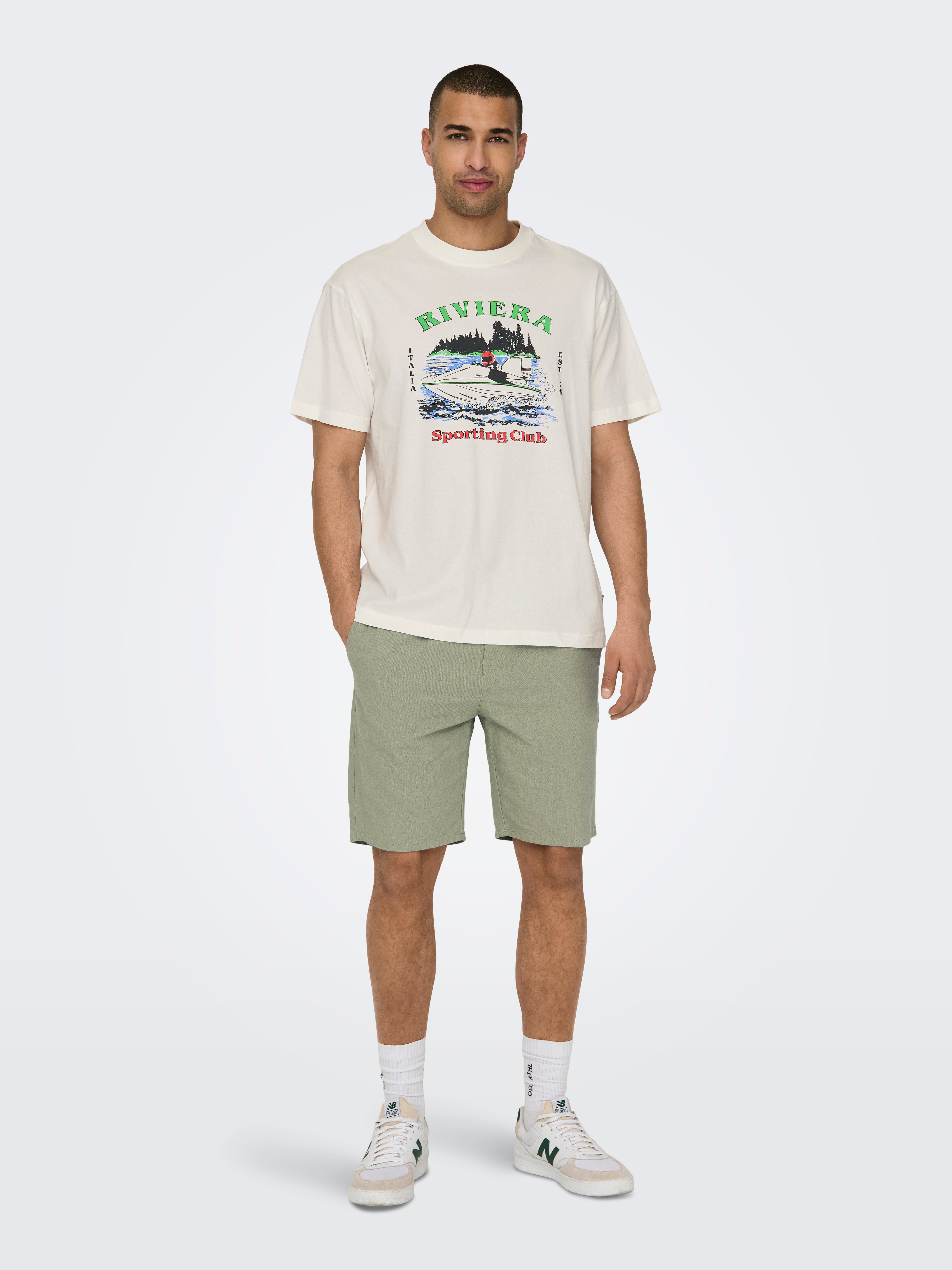 ONSLINUS Loose Fit Shorts | Dark Grey | ONLY & SONS®