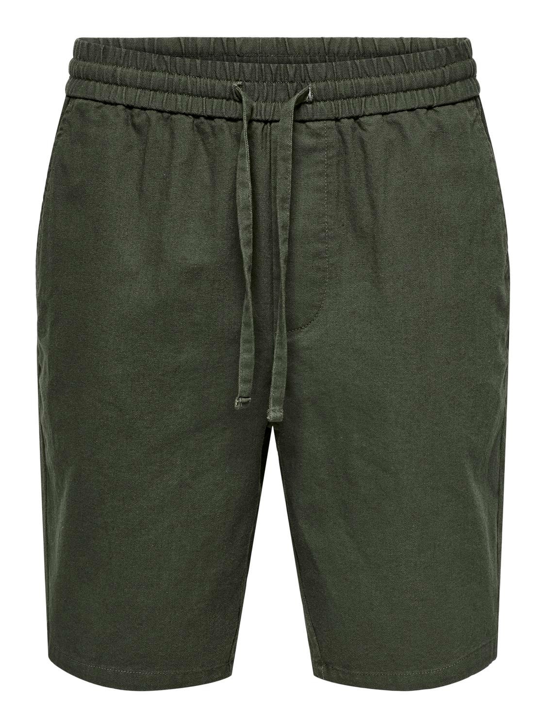 ONLY & SONS Lös passform Shorts -Olive Night - 22024967