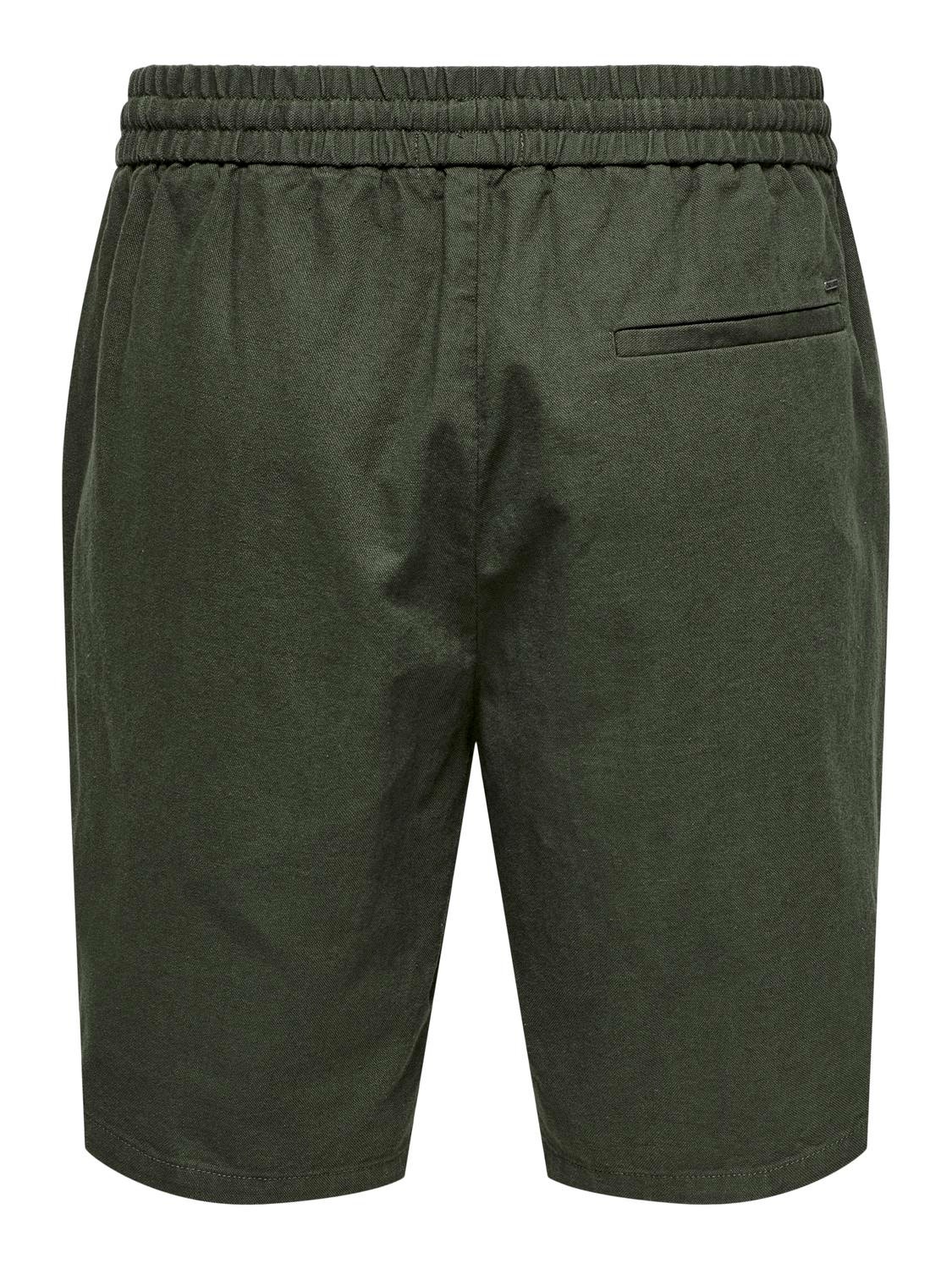 ONLY & SONS Locker geschnitten Shorts -Olive Night - 22024967