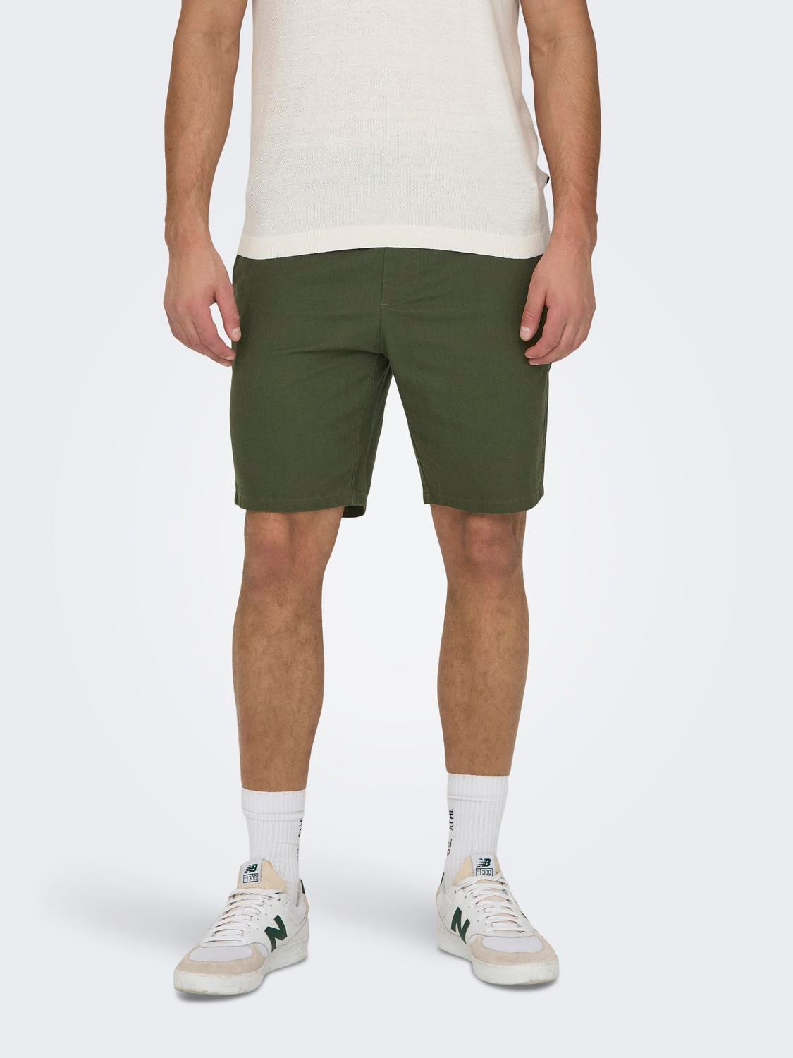 ONLY & SONS Loose Fit Shorts -Olive Night - 22024967