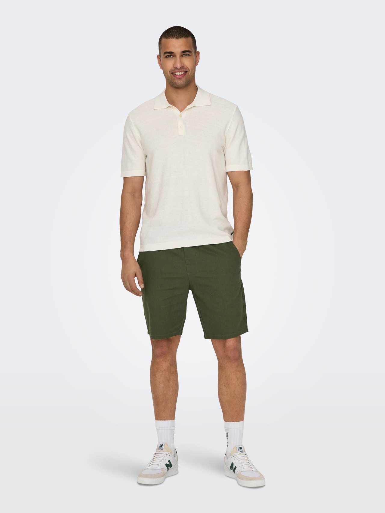 ONLY & SONS Shorts Corte loose -Olive Night - 22024967