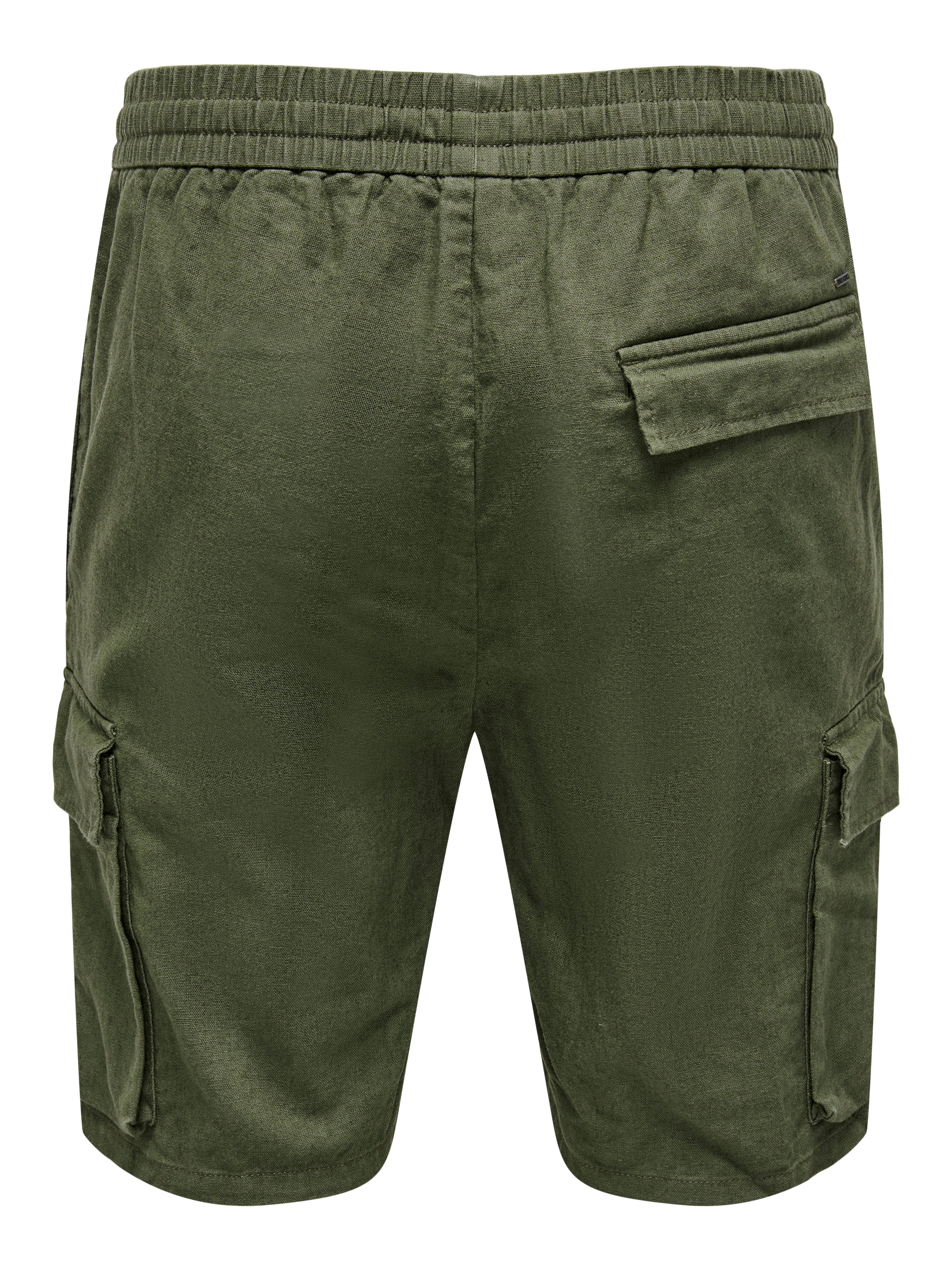 ONSSINUS Loose Fit Cargo Shorts | Dark Green | ONLY & SONS®