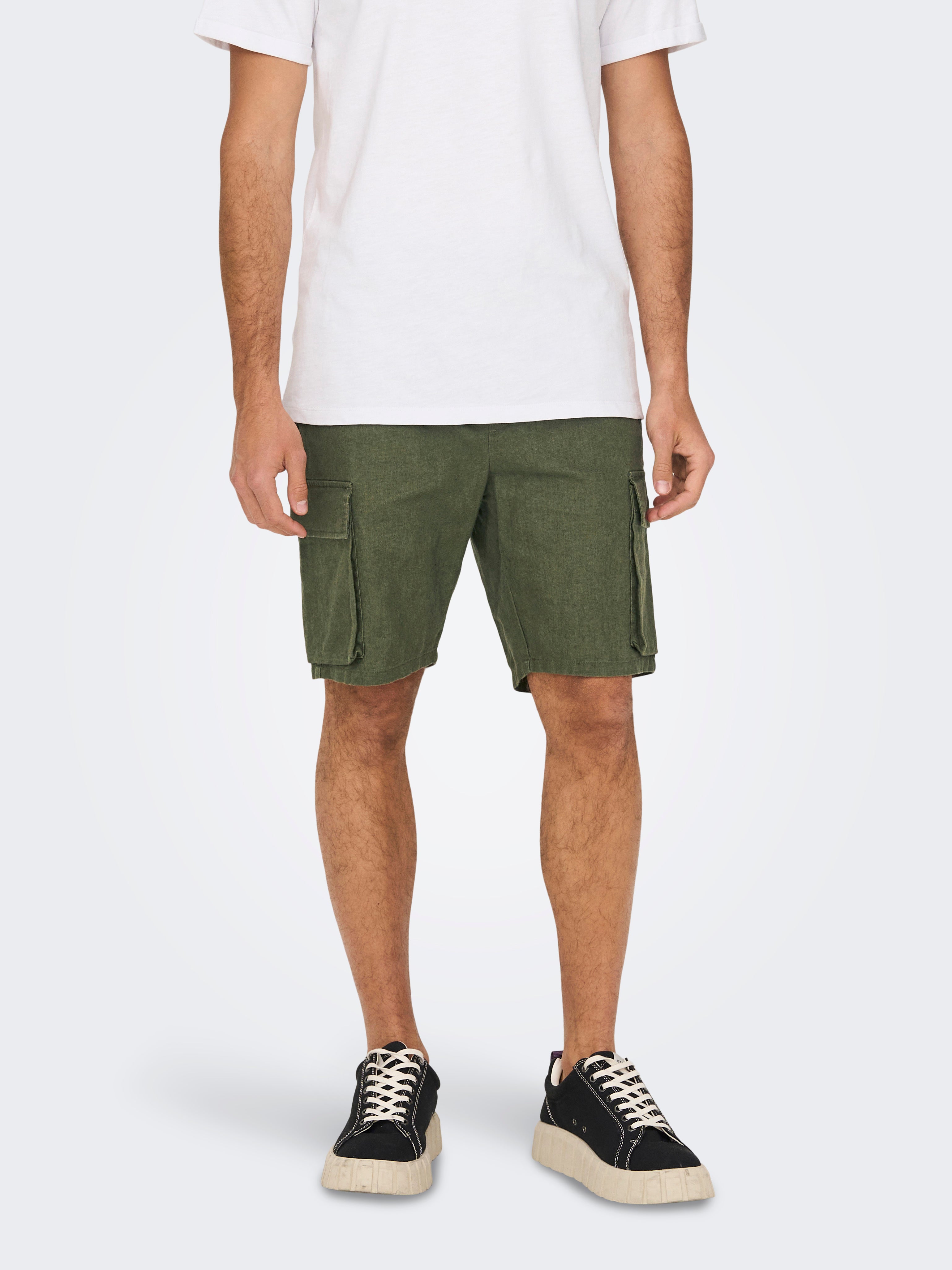 YangguTown Men's Full Elastic Waist Casual Loose Lightweight