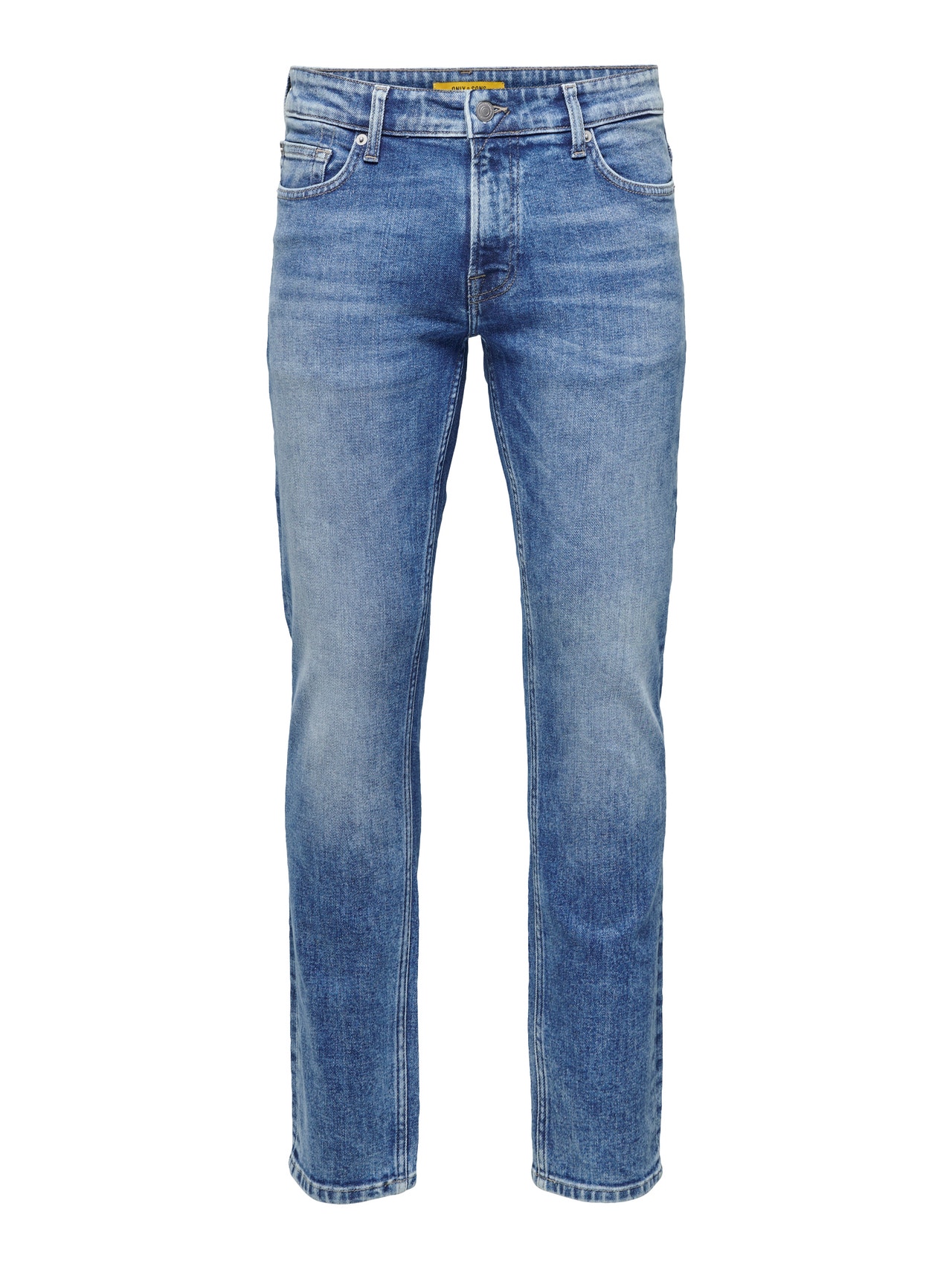 ONLY & SONS Slim fit Mid waist Jeans -Medium Blue Denim - 22025094