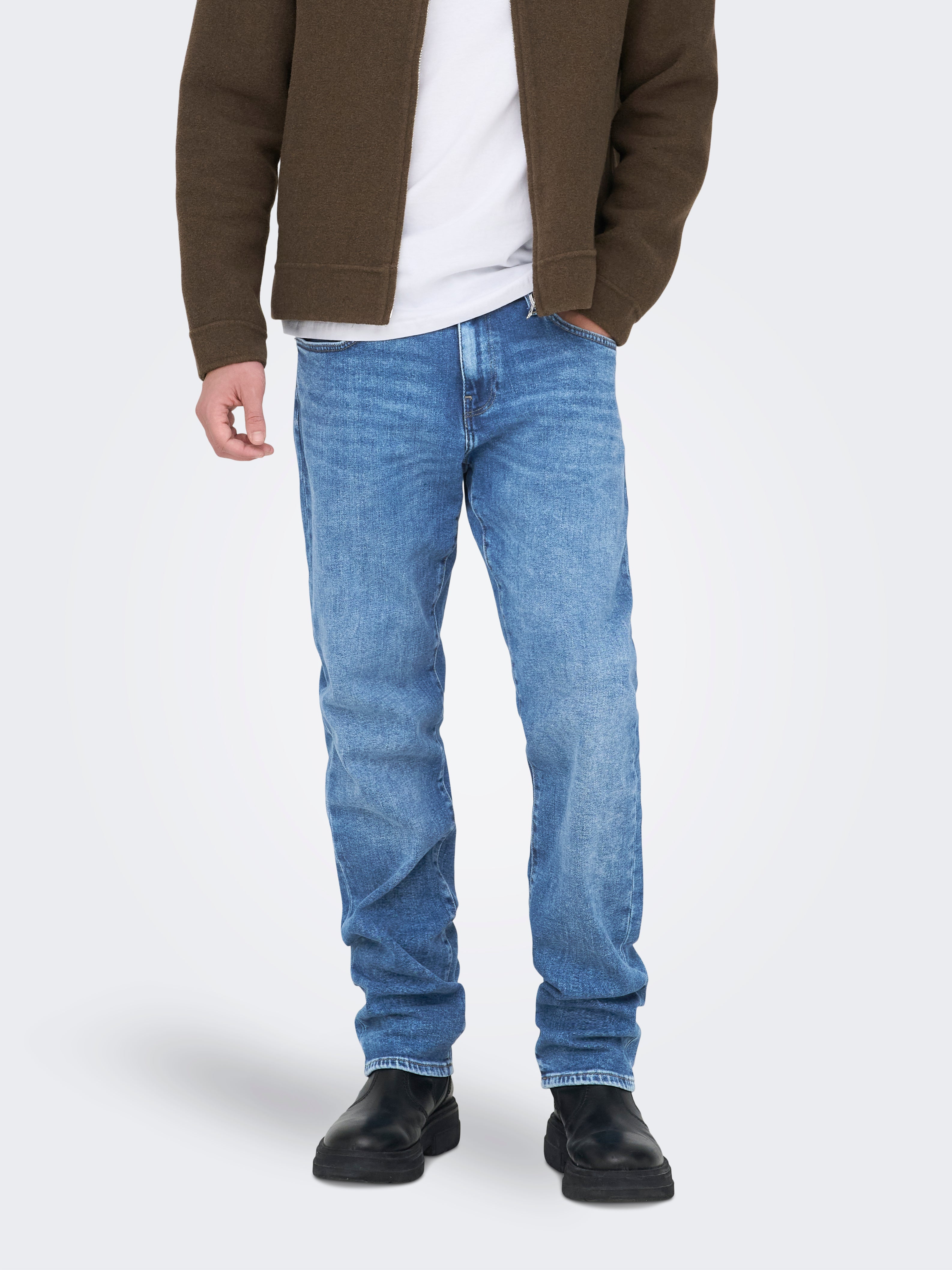 ONLY & SONS Onsweft Reg Mb 5076 PIM DNM Noos, blauw (medium blue denim), 38W / 34L