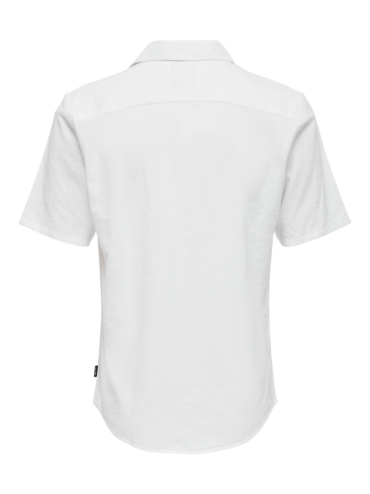 ONLY & SONS Slim Fit Resortkrage Skjorta -White - 22025116