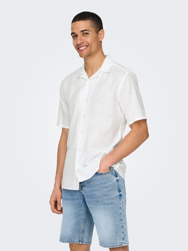 ONLY & SONS Slim fit Resort kraag Overhemd - 22025116