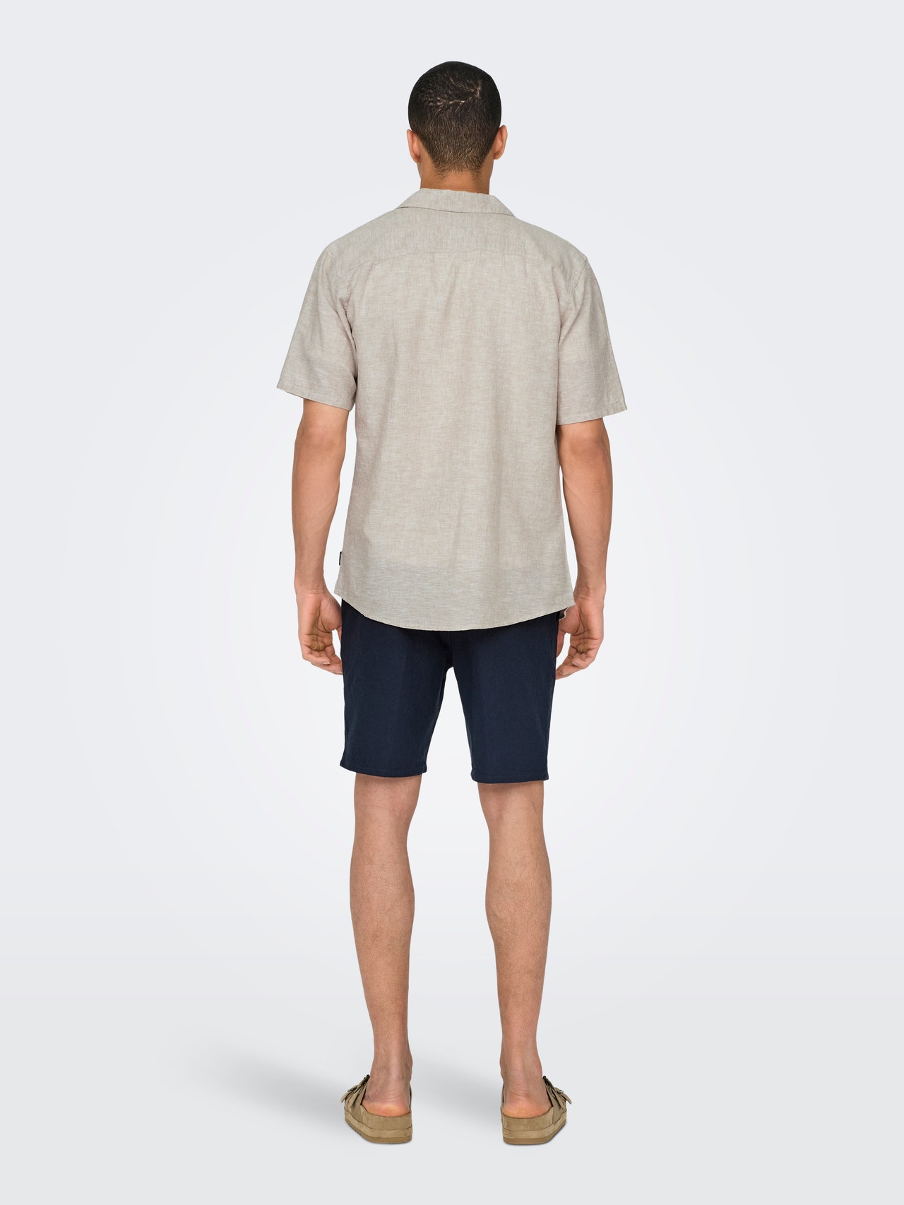 ONLY & SONS Shirt with short sleeves -Chinchilla - 22025116
