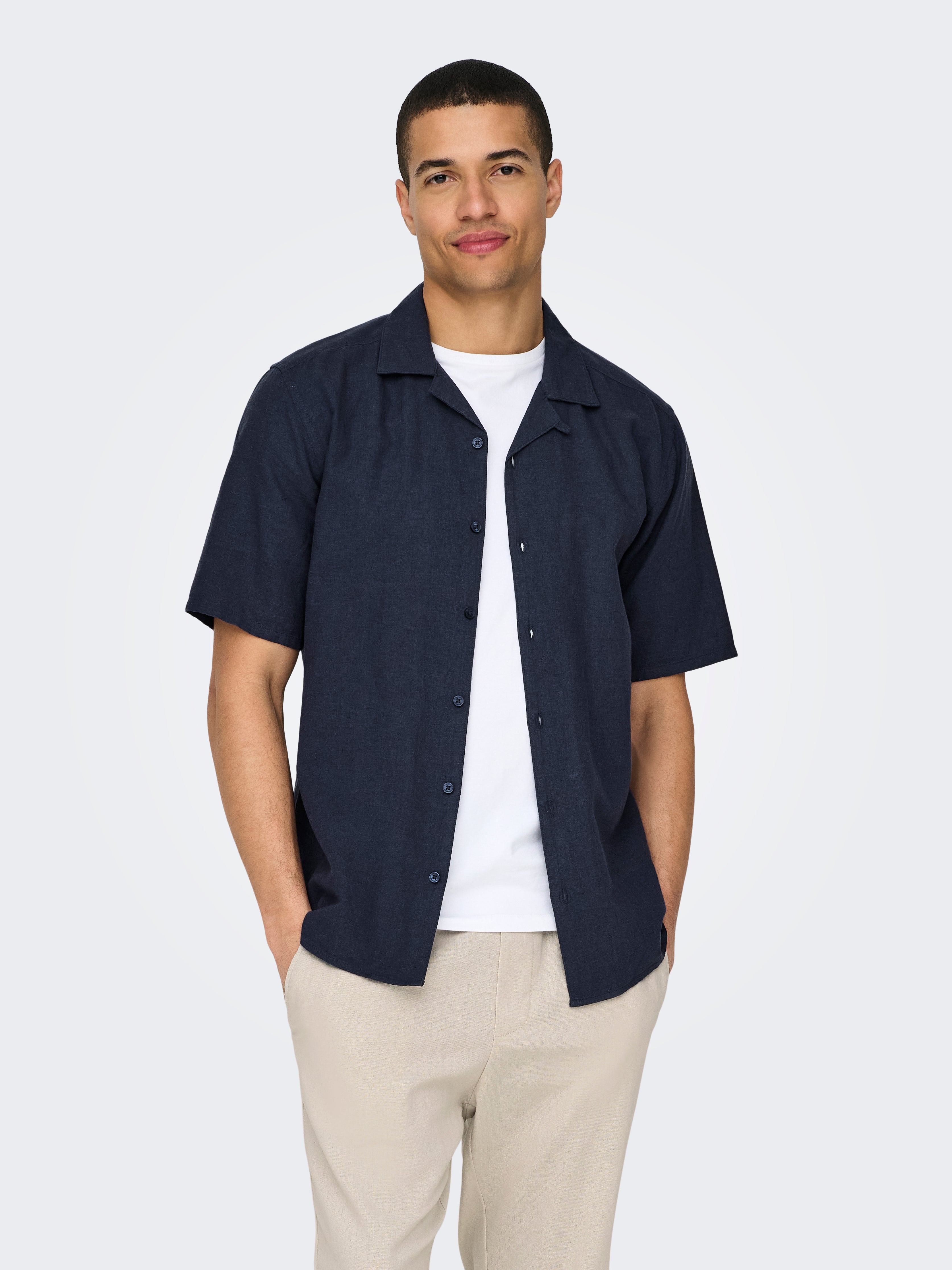 【U LAN】Tony Over Checked Half Shirt Men's Oversized Half Sleeve Shirt (Check) | UNIQLO UK