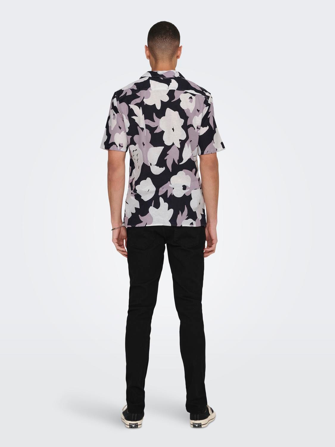 ONLY & SONS Short sleeved shirt with print -Nirvana - 22025125
