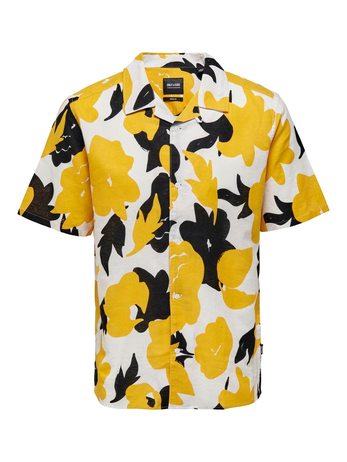 ONLY & SONS Regular Fit Shirt collar Shirt -Mango Mojito - 22025125